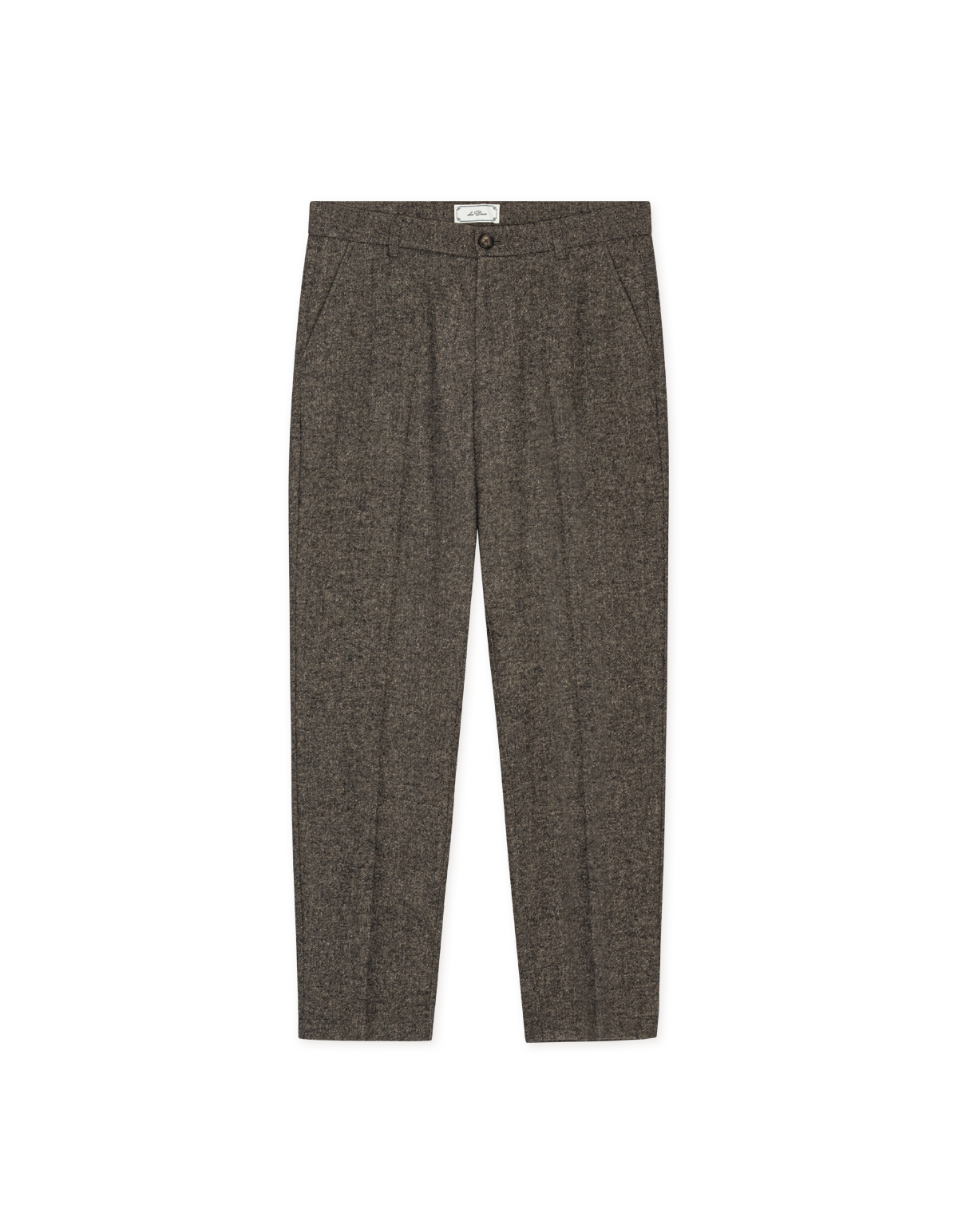 Les Deux - Stoffhose in Caribou-Braun mit Wollanteil