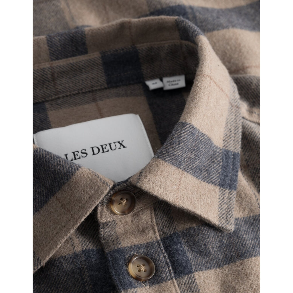 Les Deux - Overshirt aus leichtem Flannel - Lennon