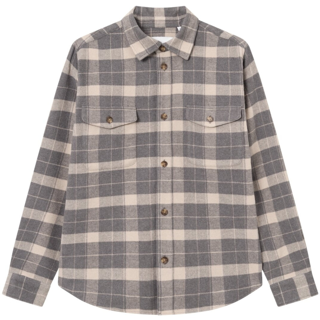 Les Deux - Overshirt aus leichtem Flannel - Lennon