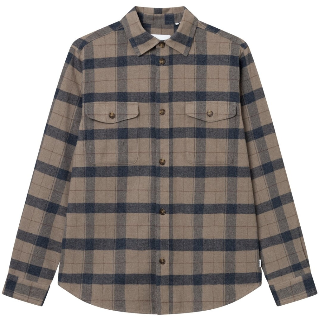 Les Deux - Overshirt aus leichtem Flannel - Lennon