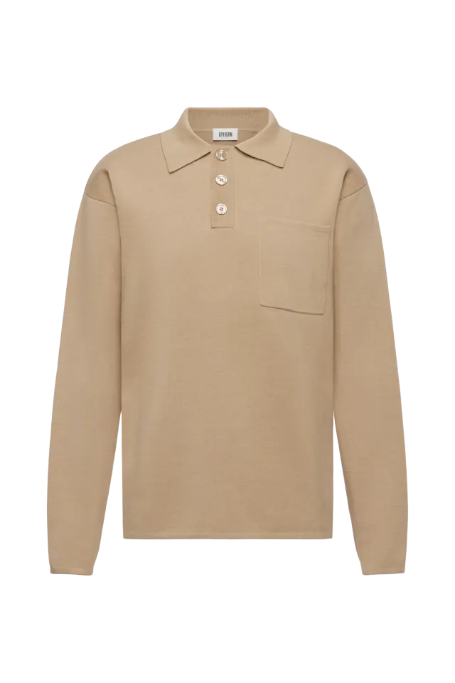 Drykorn - Lässiges Langarm-Strickpolo - Eliaso