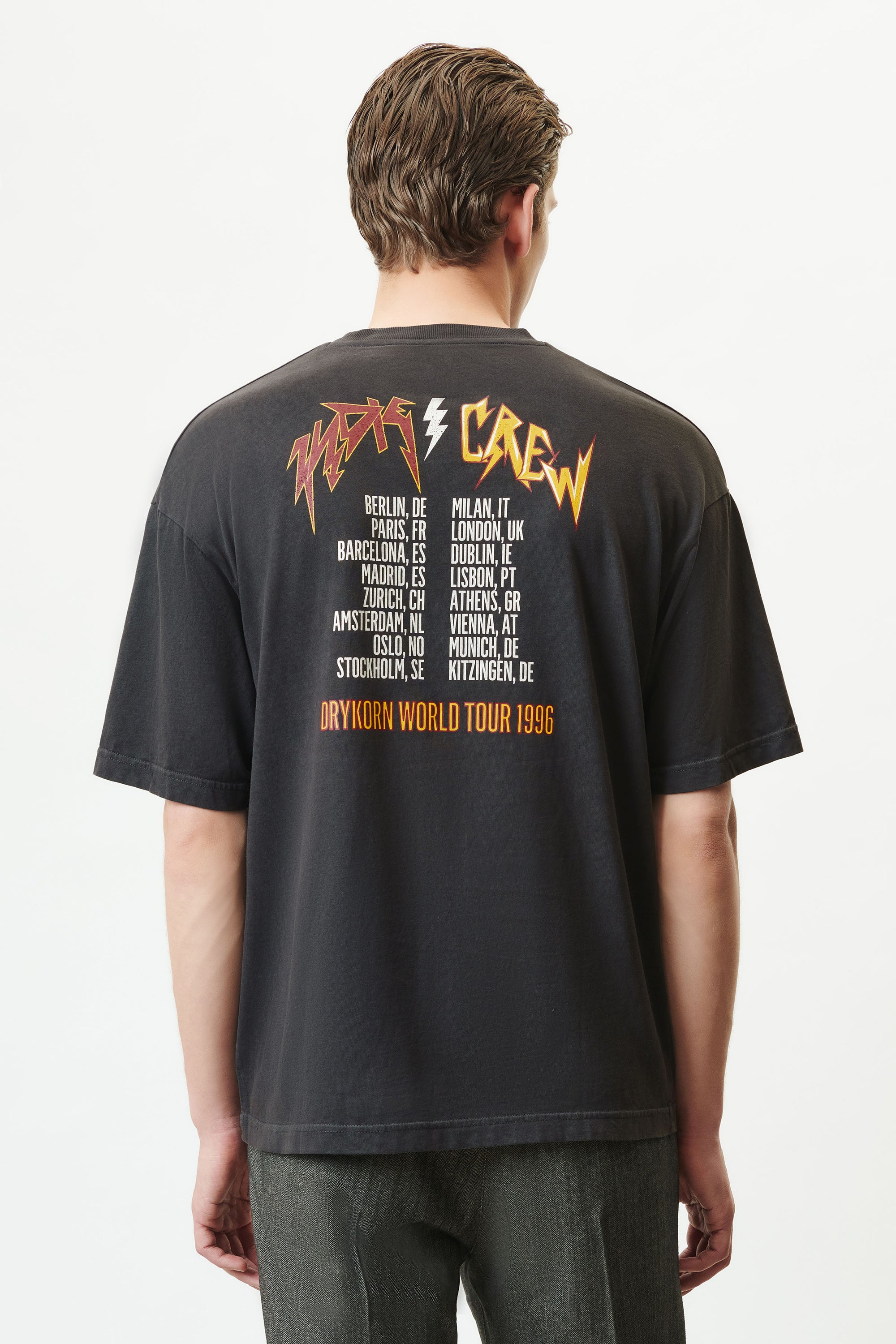Drykorn - Oversized T-Shirt mit Festivalprint - Hunt