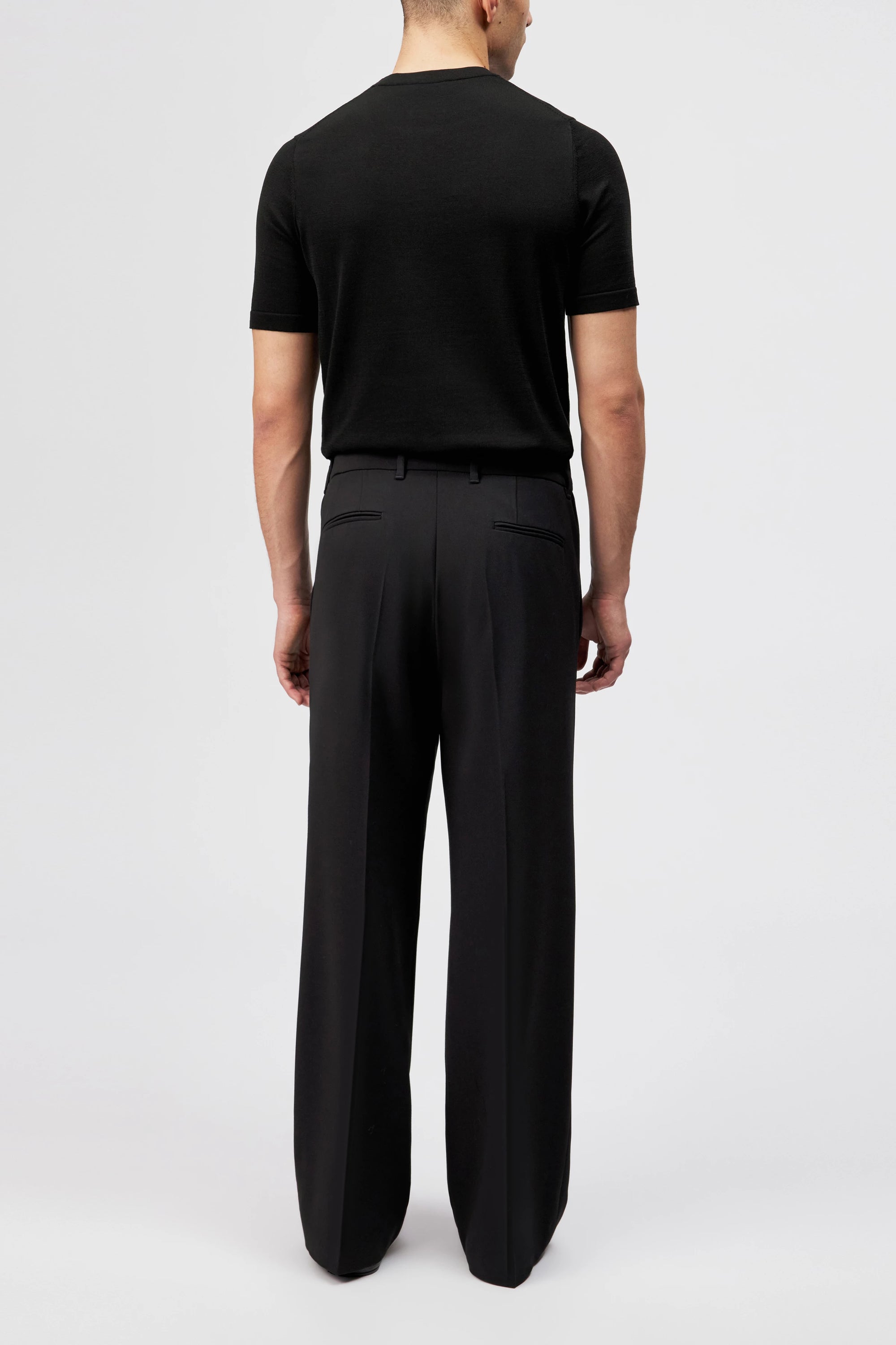 Drykorn - Weite fließende Tuchhose in Schwarz - Leek Wide