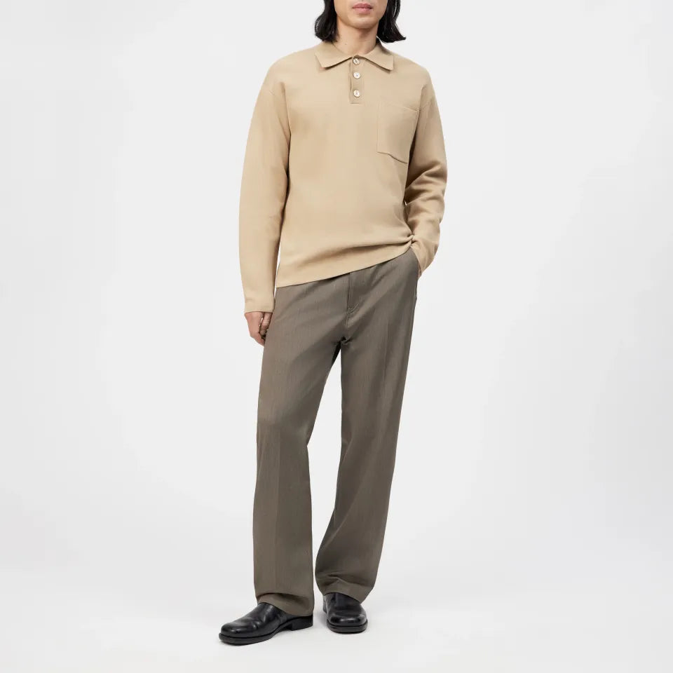 Drykorn - Lässiges Langarm-Strickpolo - Eliaso