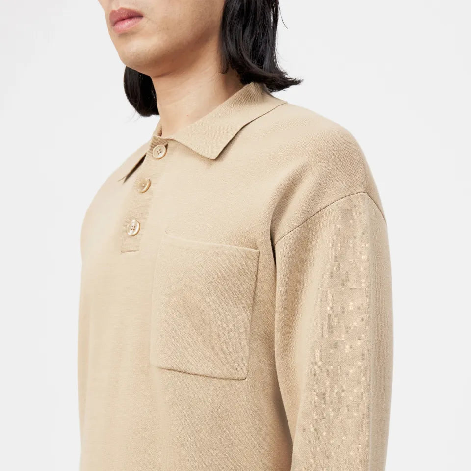 Drykorn - Lässiges Langarm-Strickpolo - Eliaso