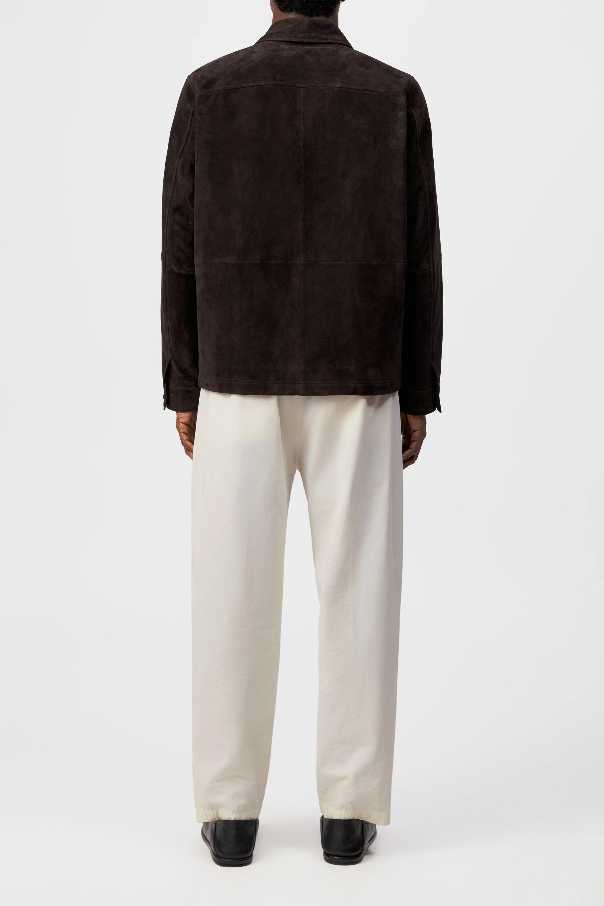 Drykorn - Leichte Lederjacke mit Zipper in Dunkelbraun - Jerson