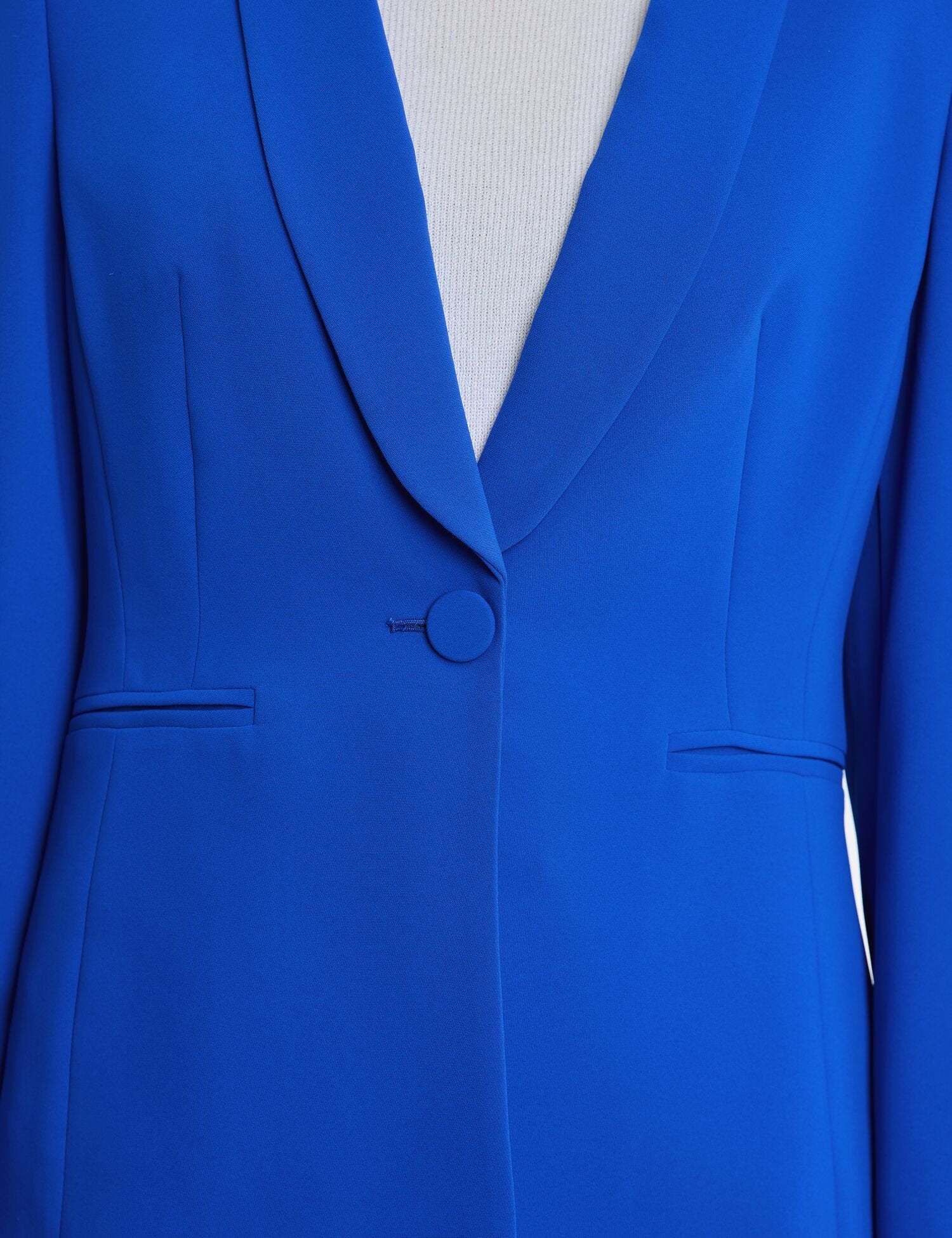 Taifun - Eleganter Blazer mit Schalkragen in royalem Blau