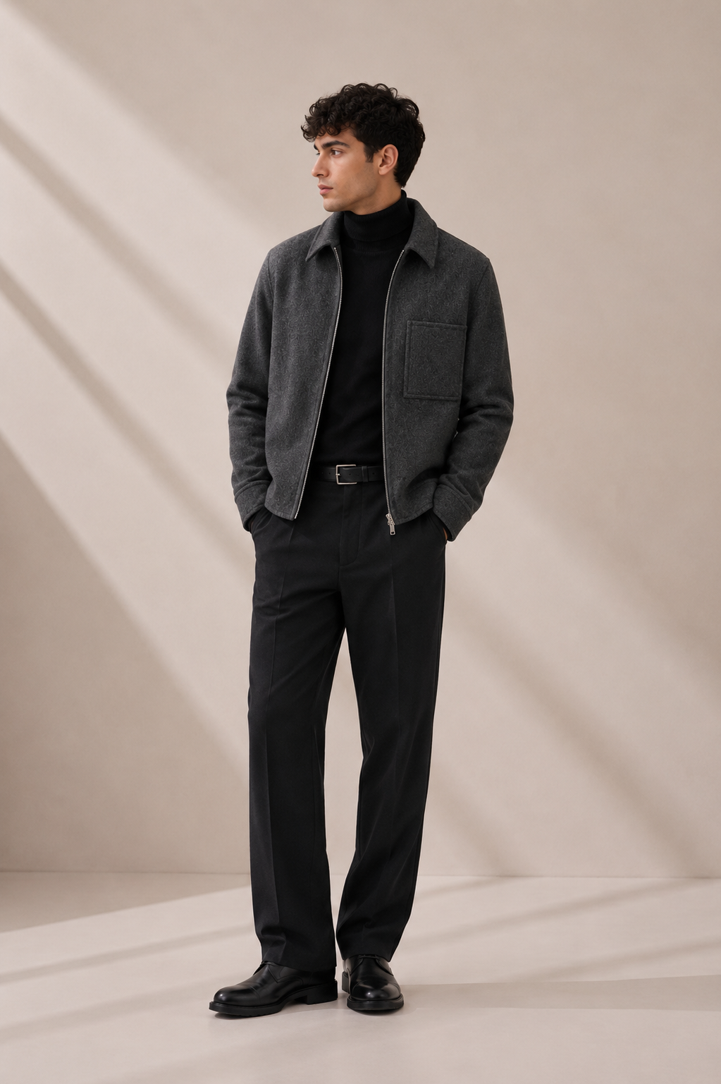 Drykorn - Overshirt aus Wollmix in Anthrazit - Jerson