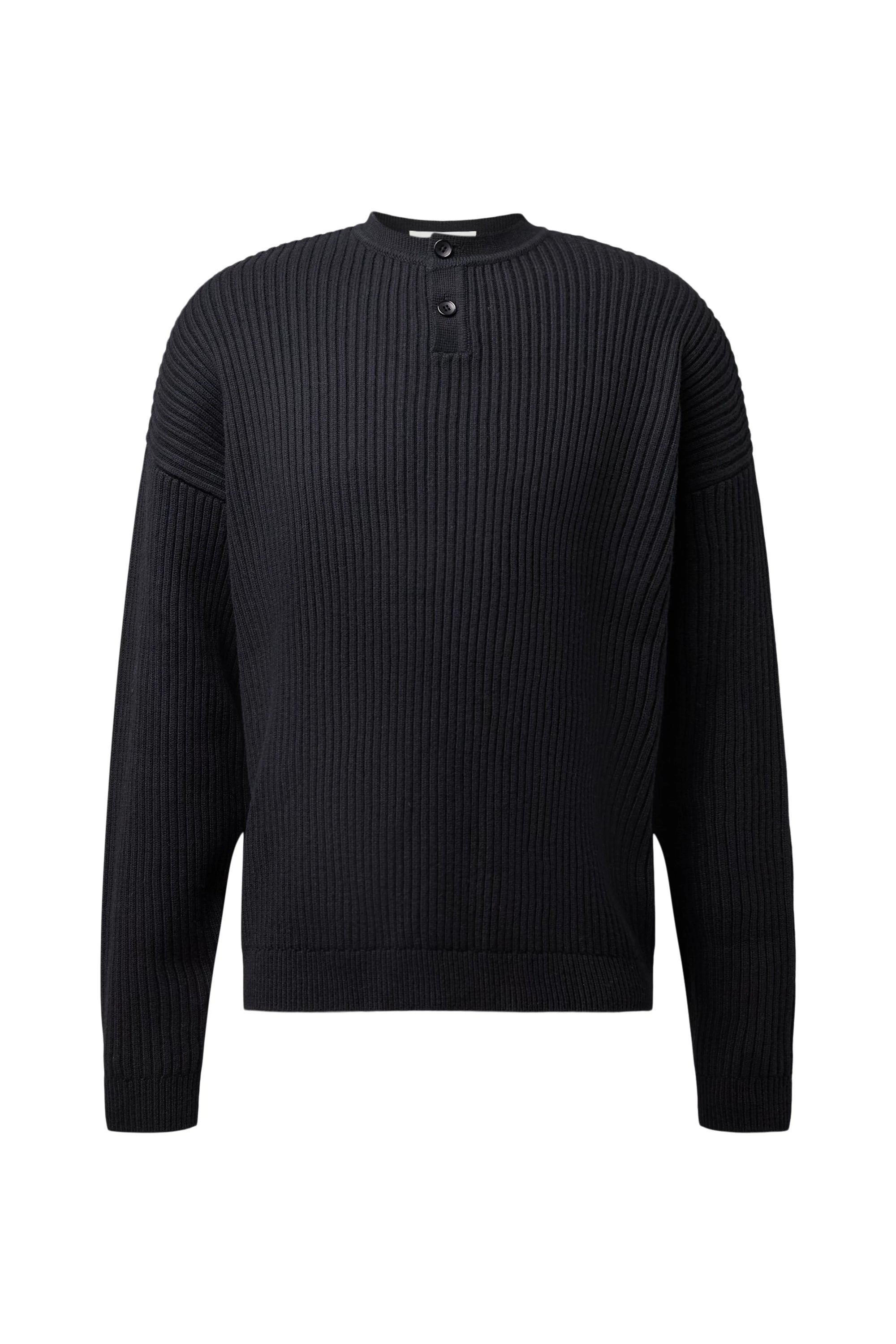 Drykorn - Henley-Strickpullover mit markanter Rippenstruktur - Yoonis