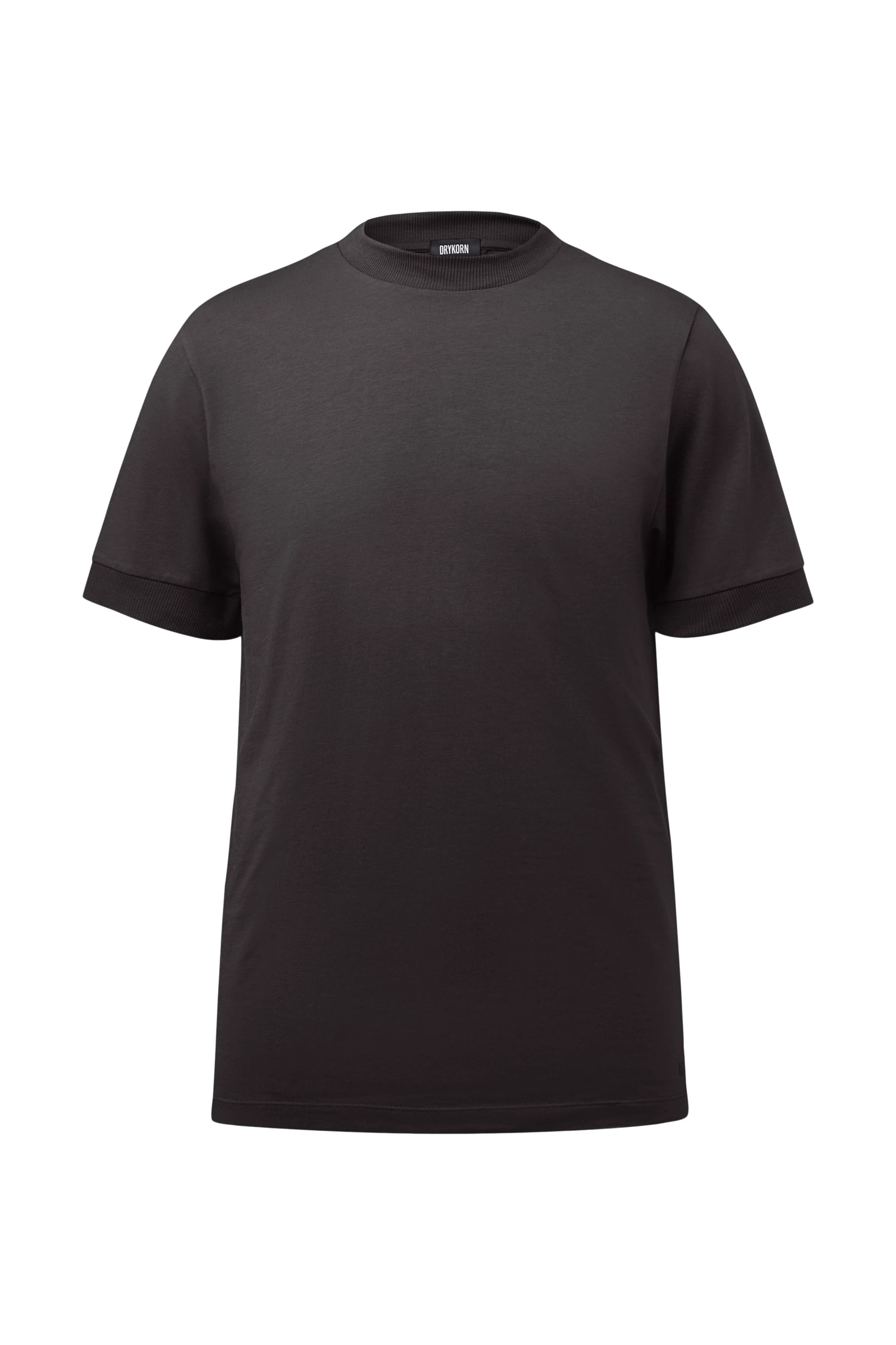 Drykorn - Premium T-Shirt in braun mit cleanem Look - Anton