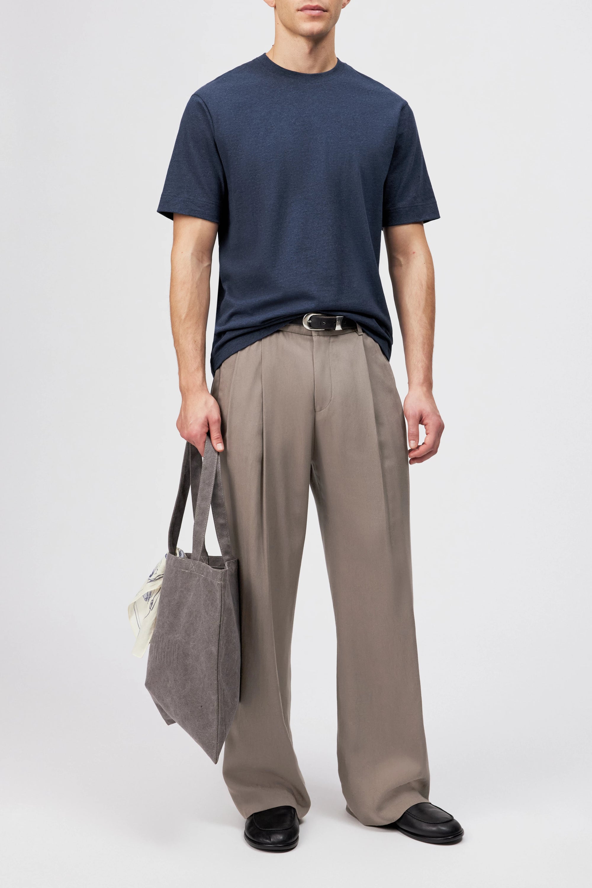 Drykorn - Rundhals T-Shirt in Blau - Raphael