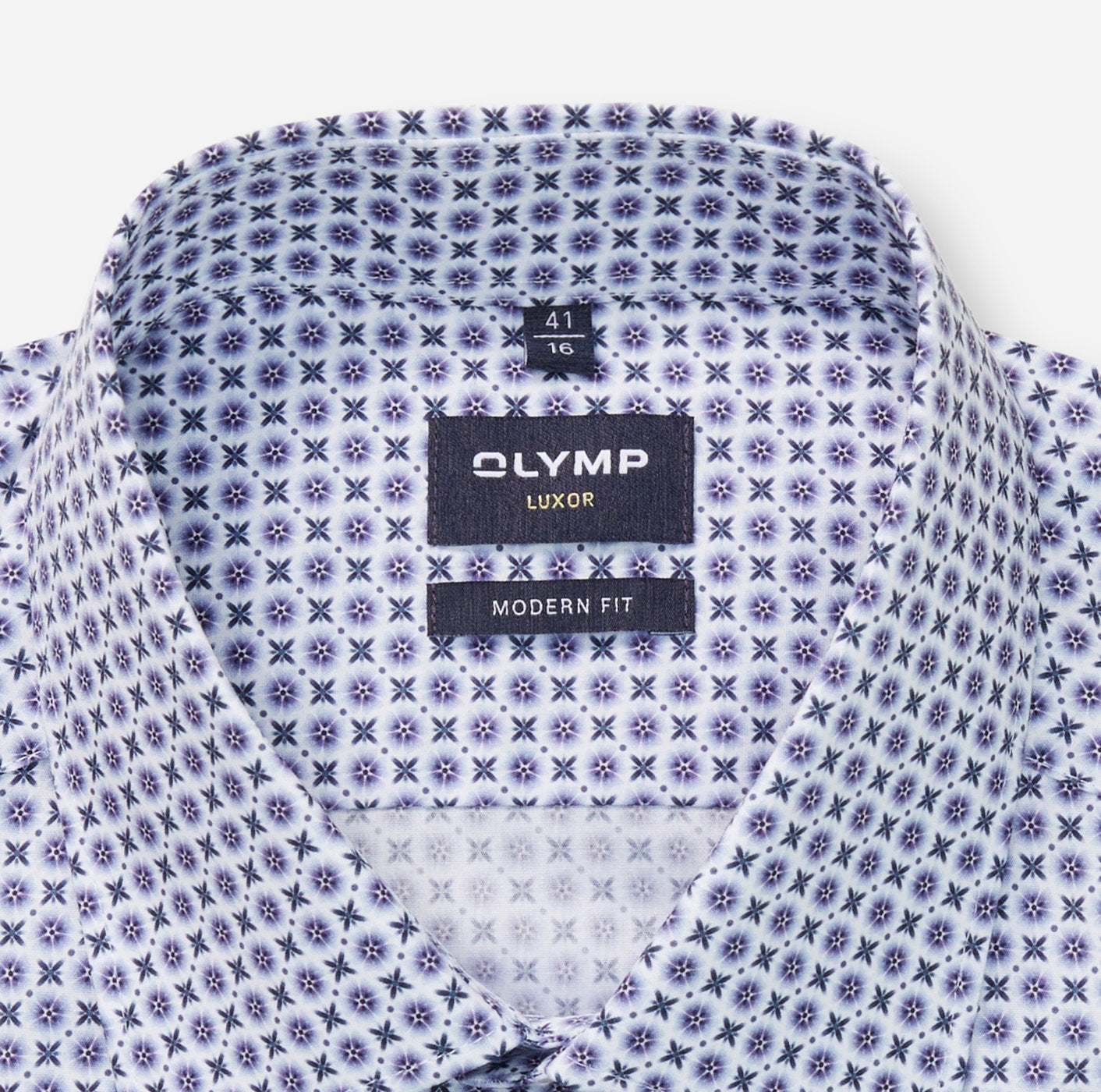 Olymp - Businesshemd mit modernem Print - Modern Fit