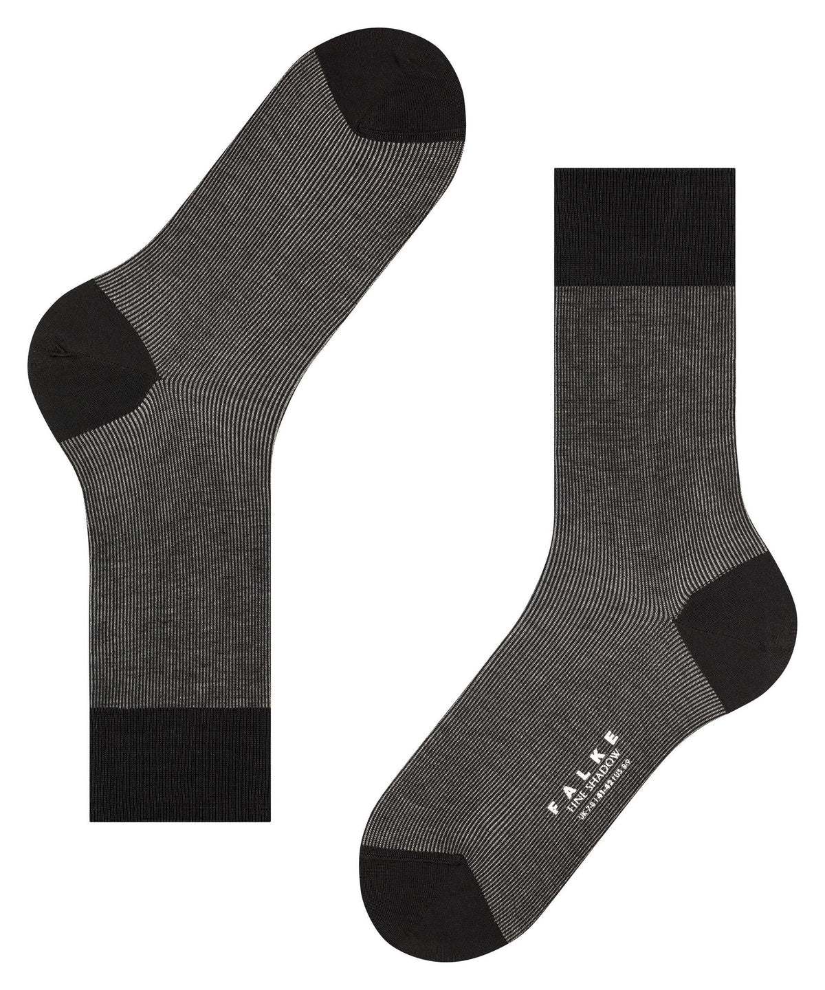 Falke - Socken - Fine Shadow - Schwarz/Grau