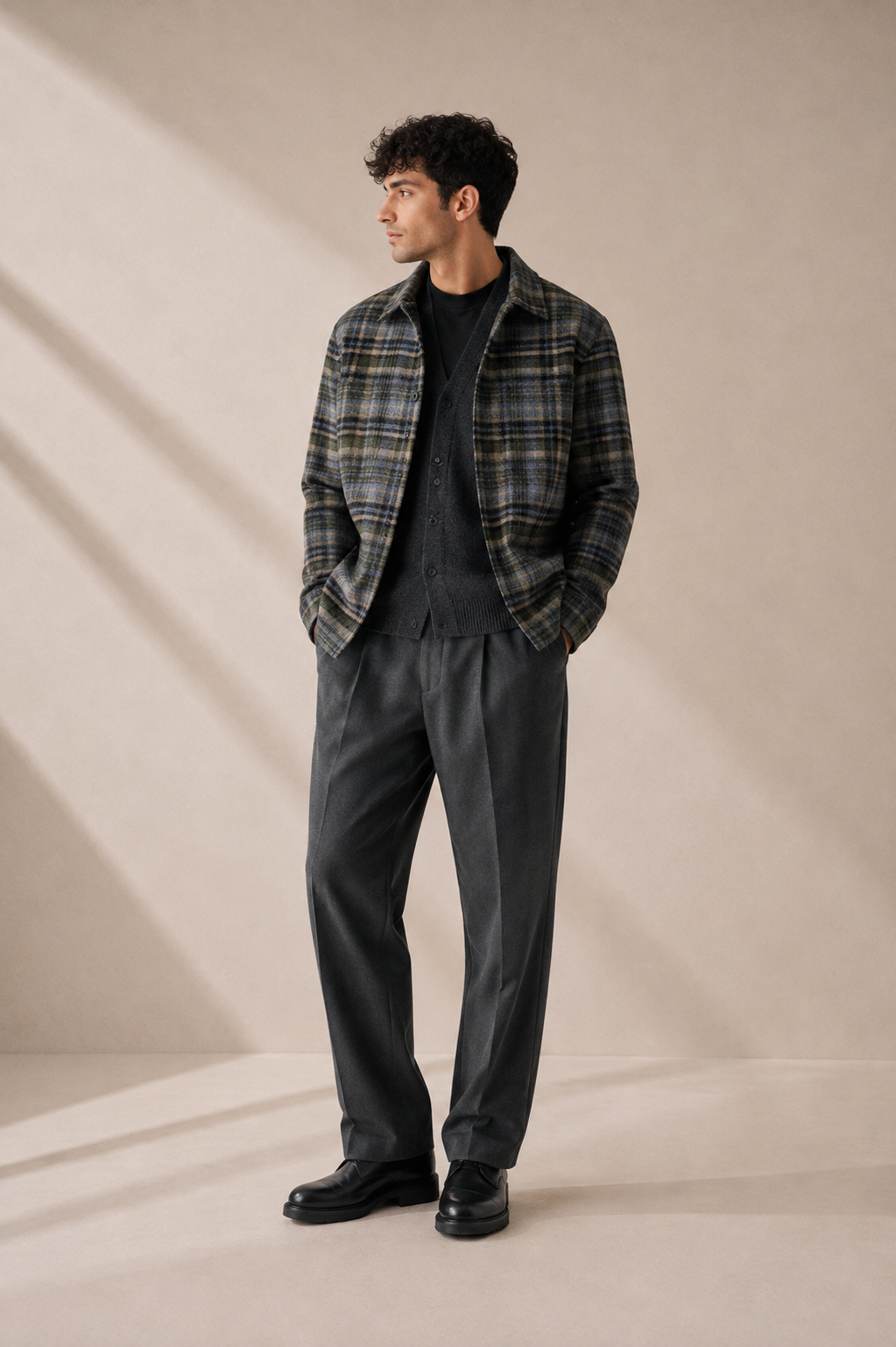 Drykorn - Overshirt mit grünem Check - Dieggo