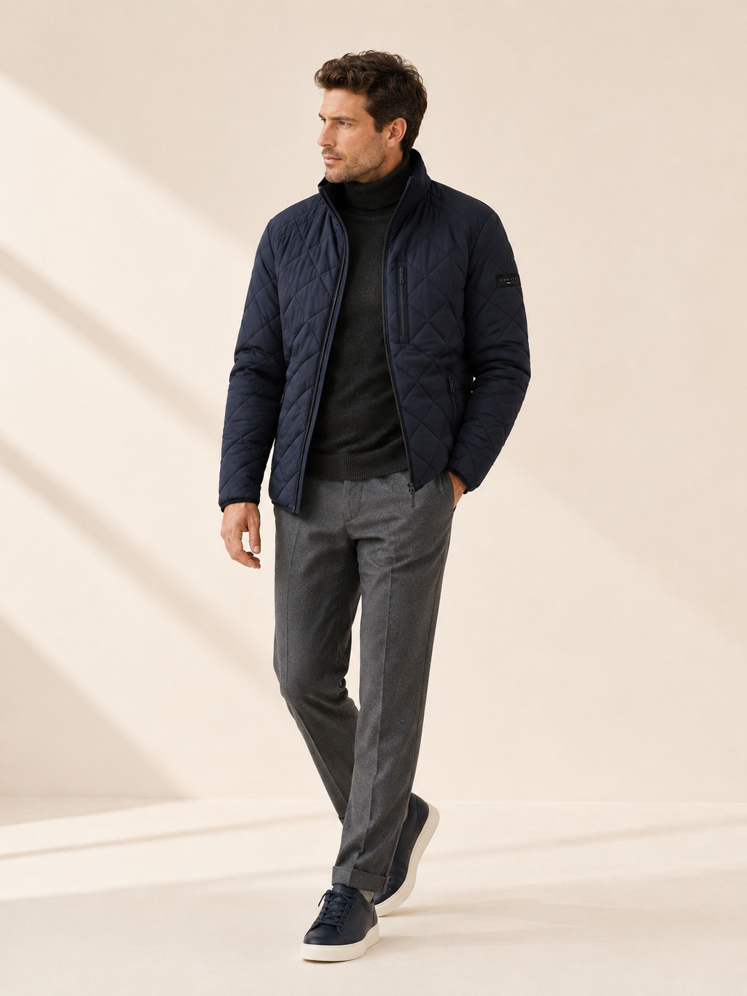 Bugatti - Steppblouson in Marine