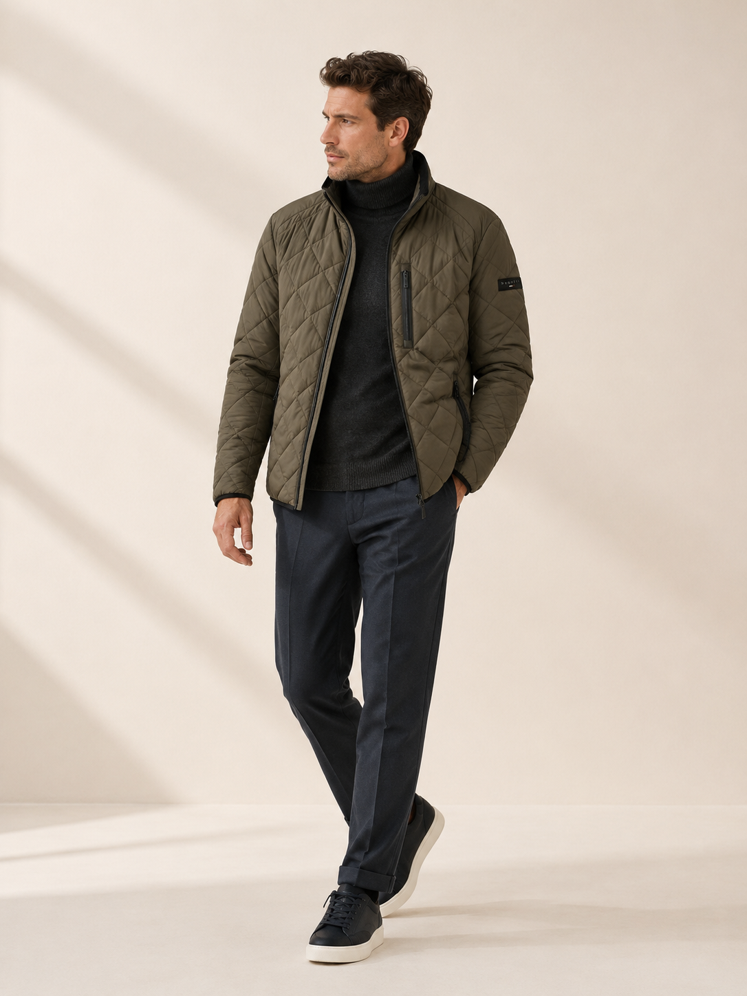 Bugatti - Steppblouson in Oliv