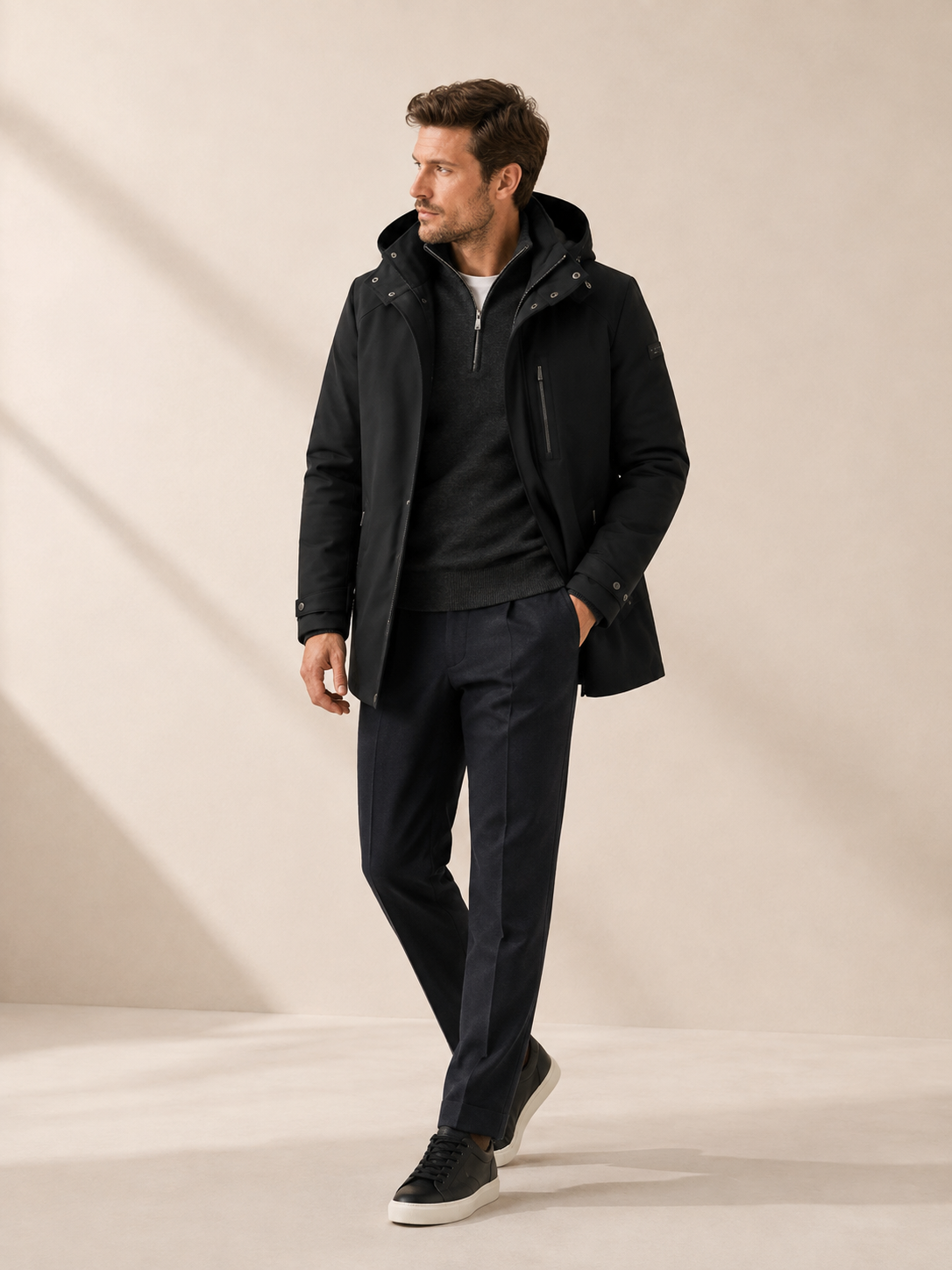 Bugatti - Parka mit Sorona®-Füllung in Dunkelblau