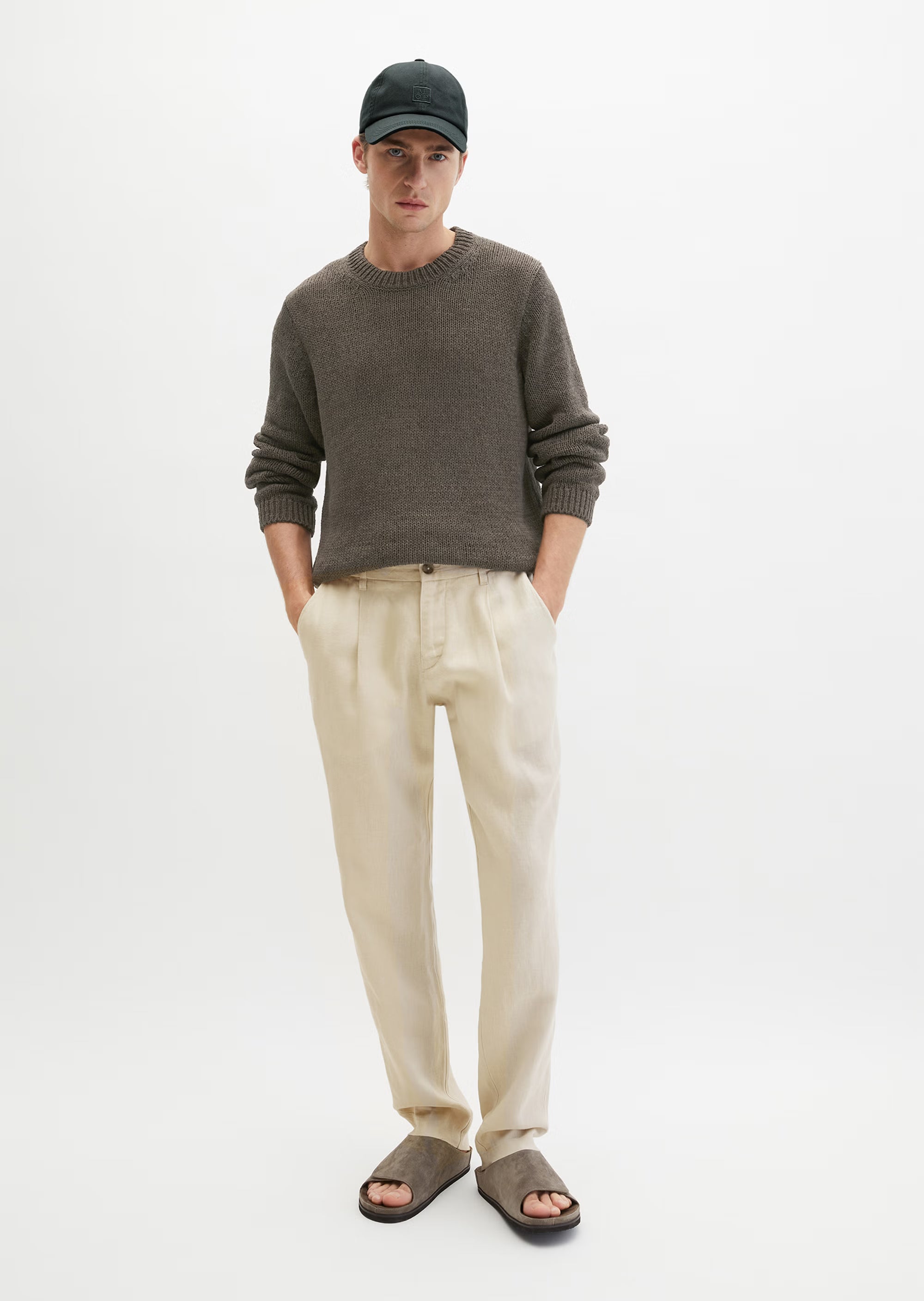 Marc O'Polo - Leinenhose Tapered Fit in Beige