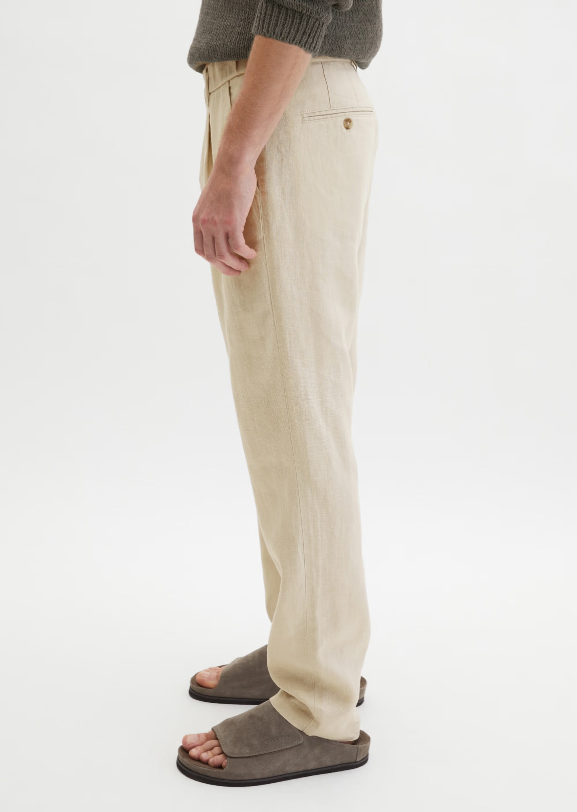 Marc O'Polo - Leinenhose Tapered Fit in Beige