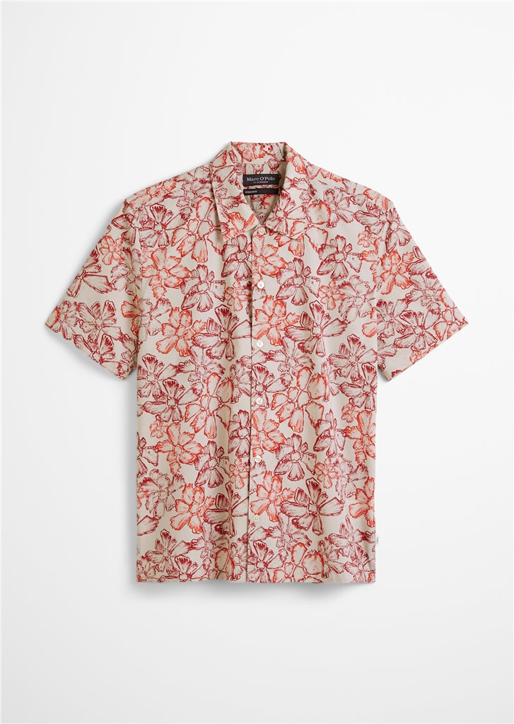 Marc O'Polo - Sommerliches Halbarmhemd mit floralem Muster