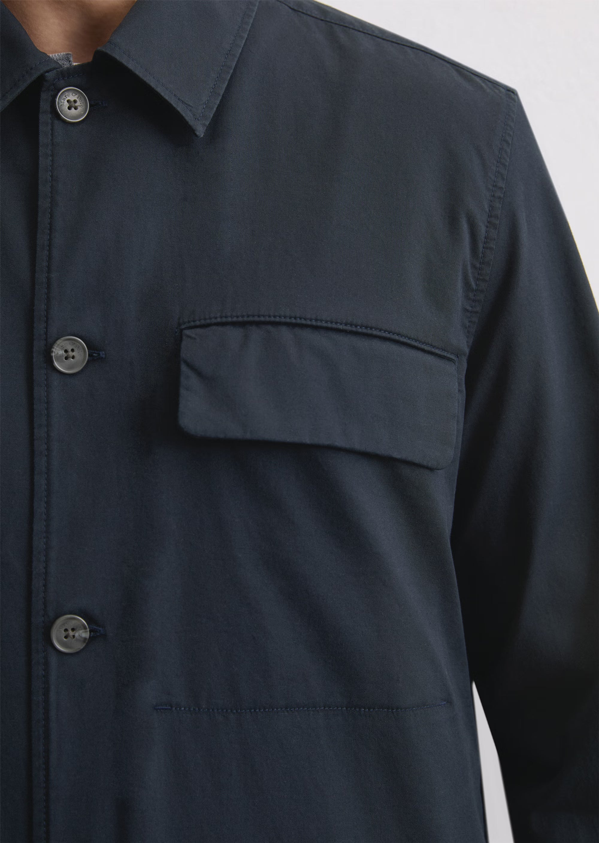 Marc O'Polo - Overshirt aus leichtem Bio-Baumwoll-Twill