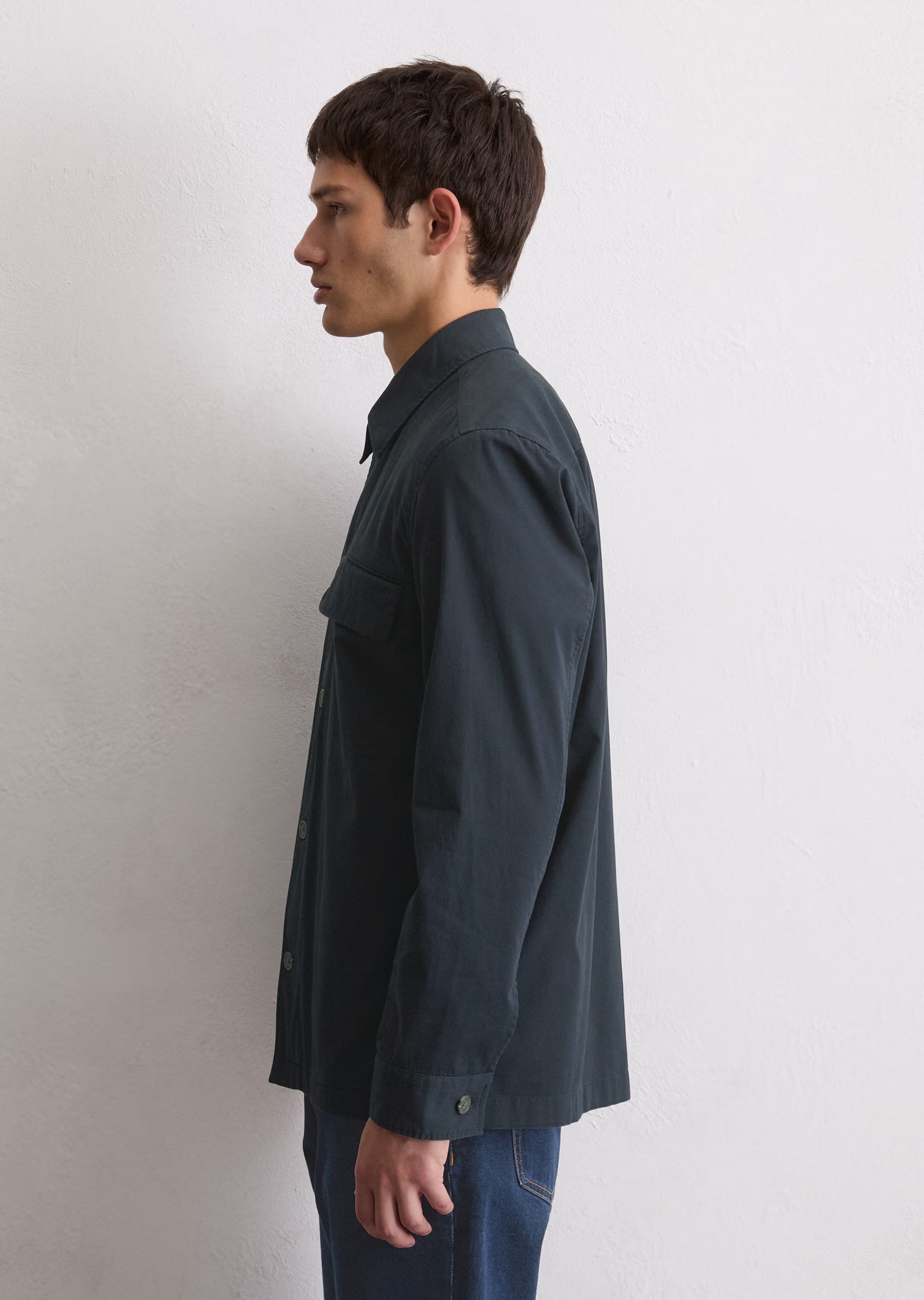 Marc O'Polo - Overshirt aus leichtem Bio-Baumwoll-Twill
