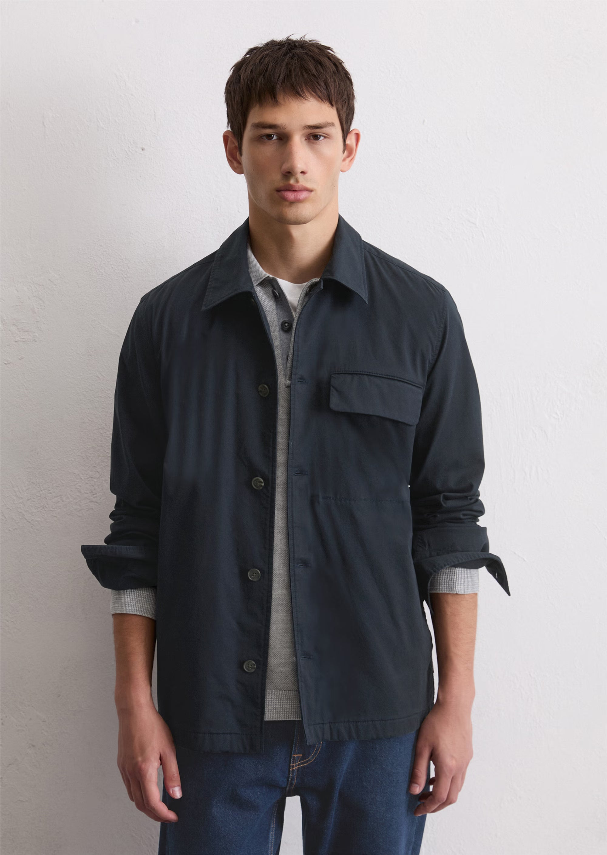 Marc O'Polo - Overshirt aus leichtem Bio-Baumwoll-Twill