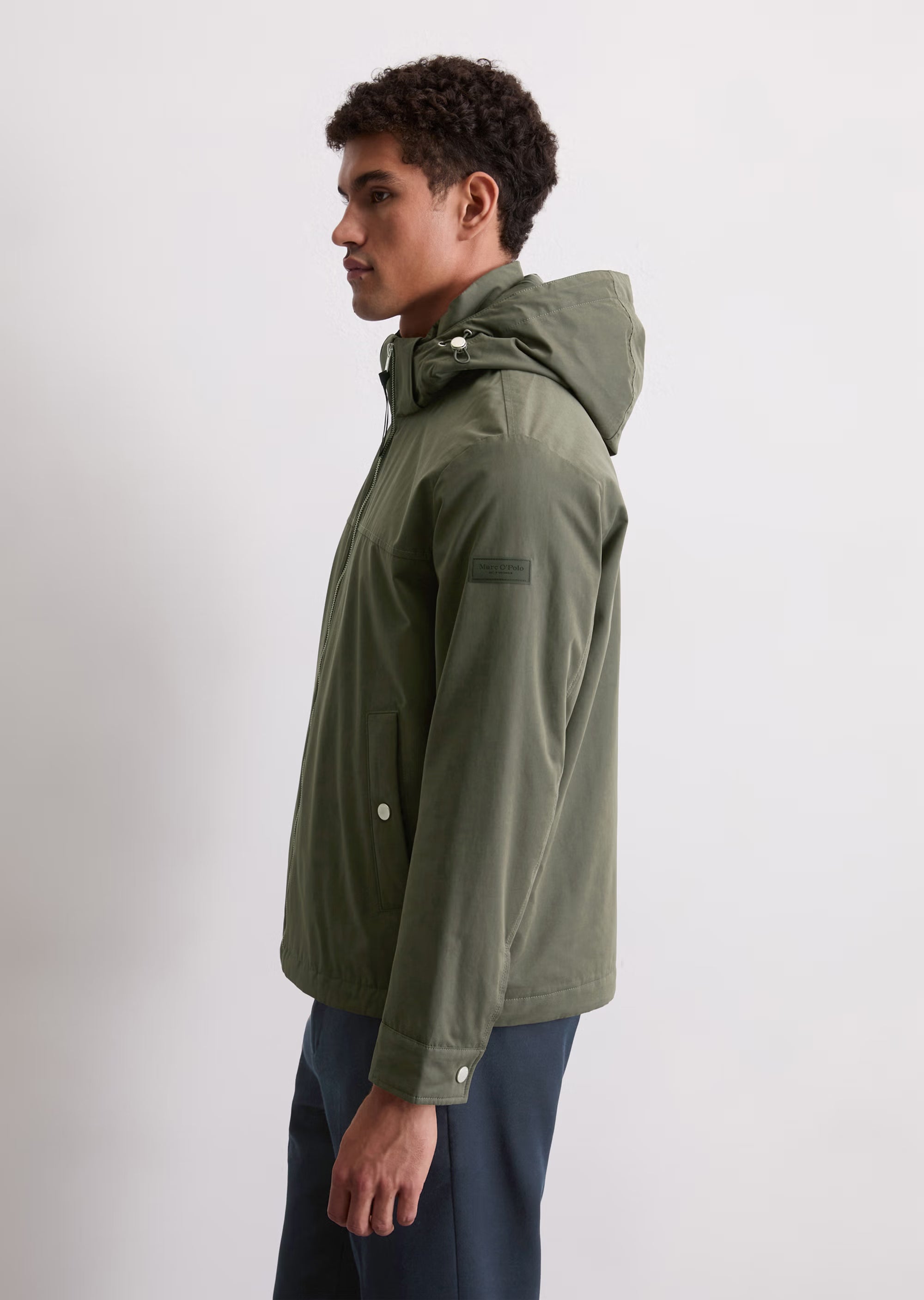 Marc O'Polo - Stilvoller Blouson mit Kapuze in Oliv