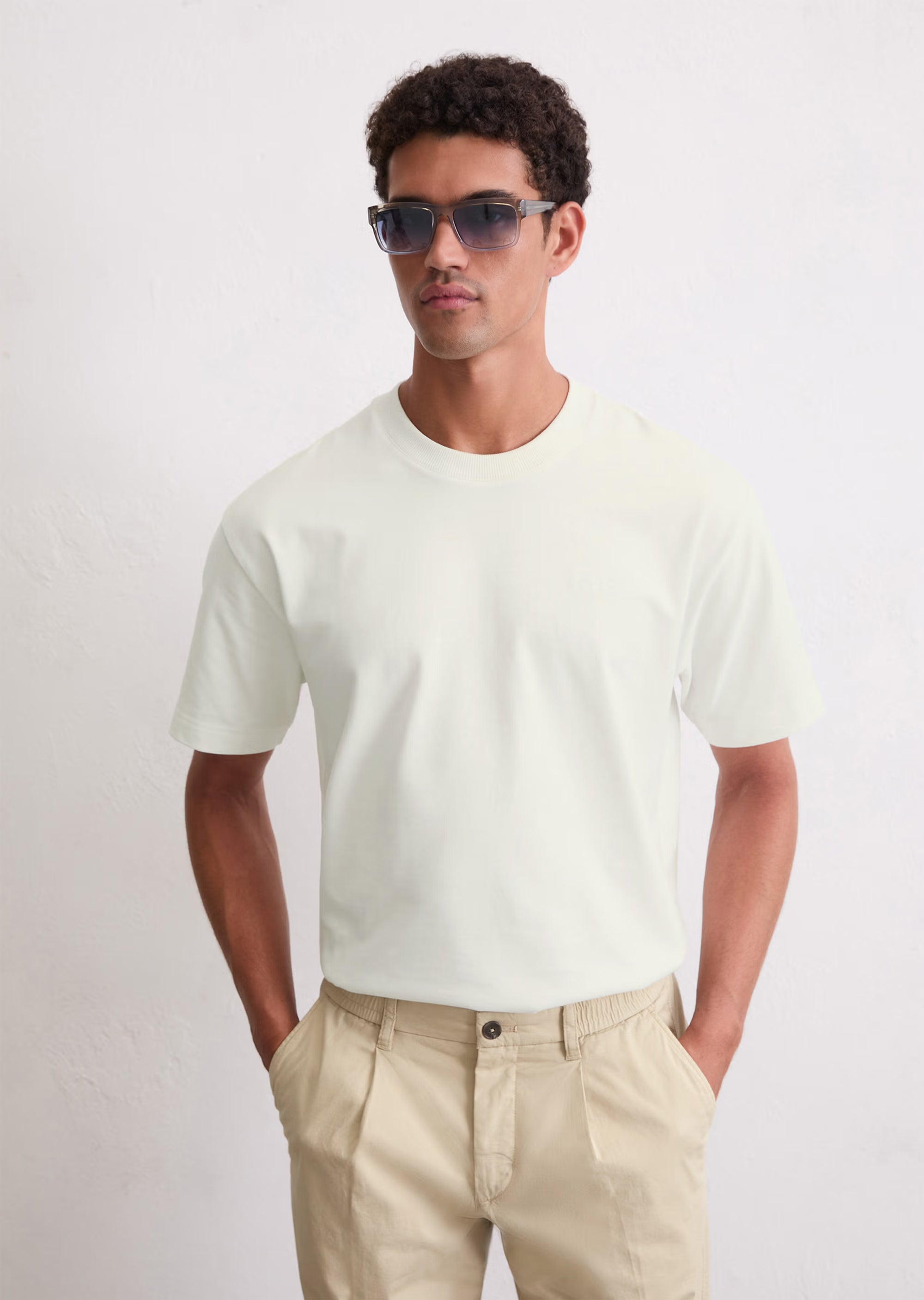 Marc O'Polo  - T-Shirt relaxed fit aus schwerem Bio-Baumwoll-Jersey