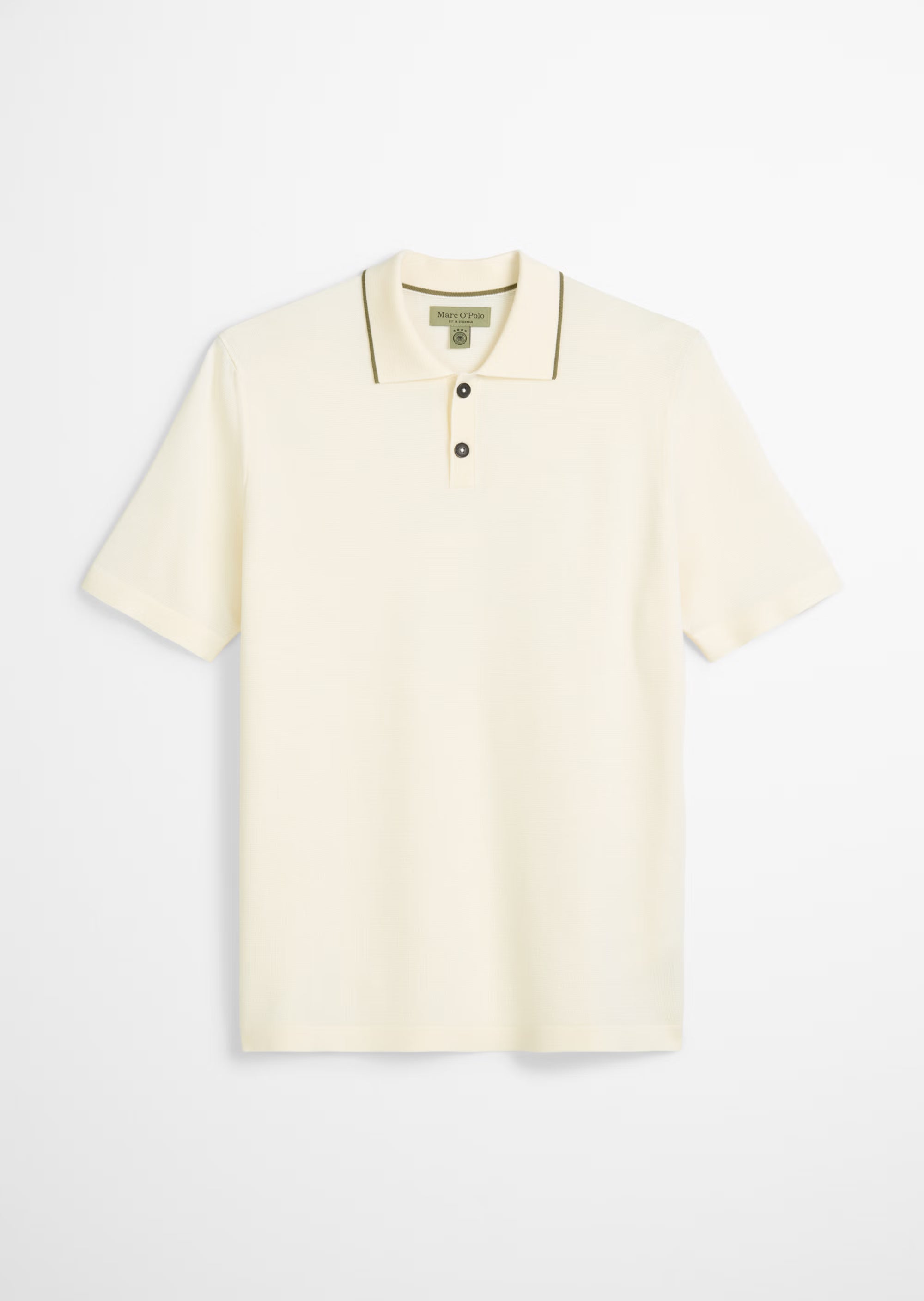 Marc O'Polo x DFB - Strick-Poloshirt aus reiner Bio-Baumwolle