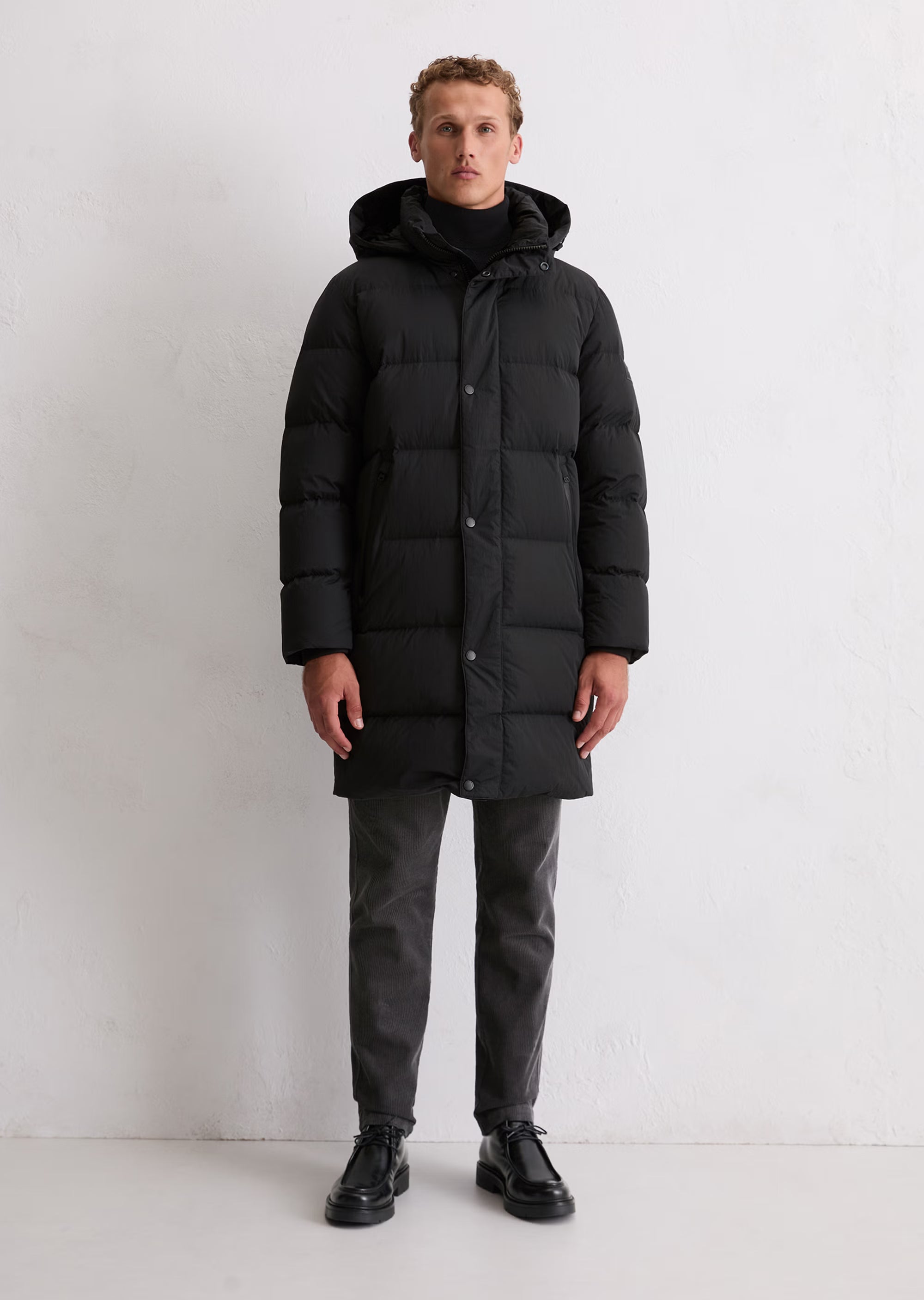 Marc O'Polo - Lange Daunenjacke mit abnehmbarer Kapuze