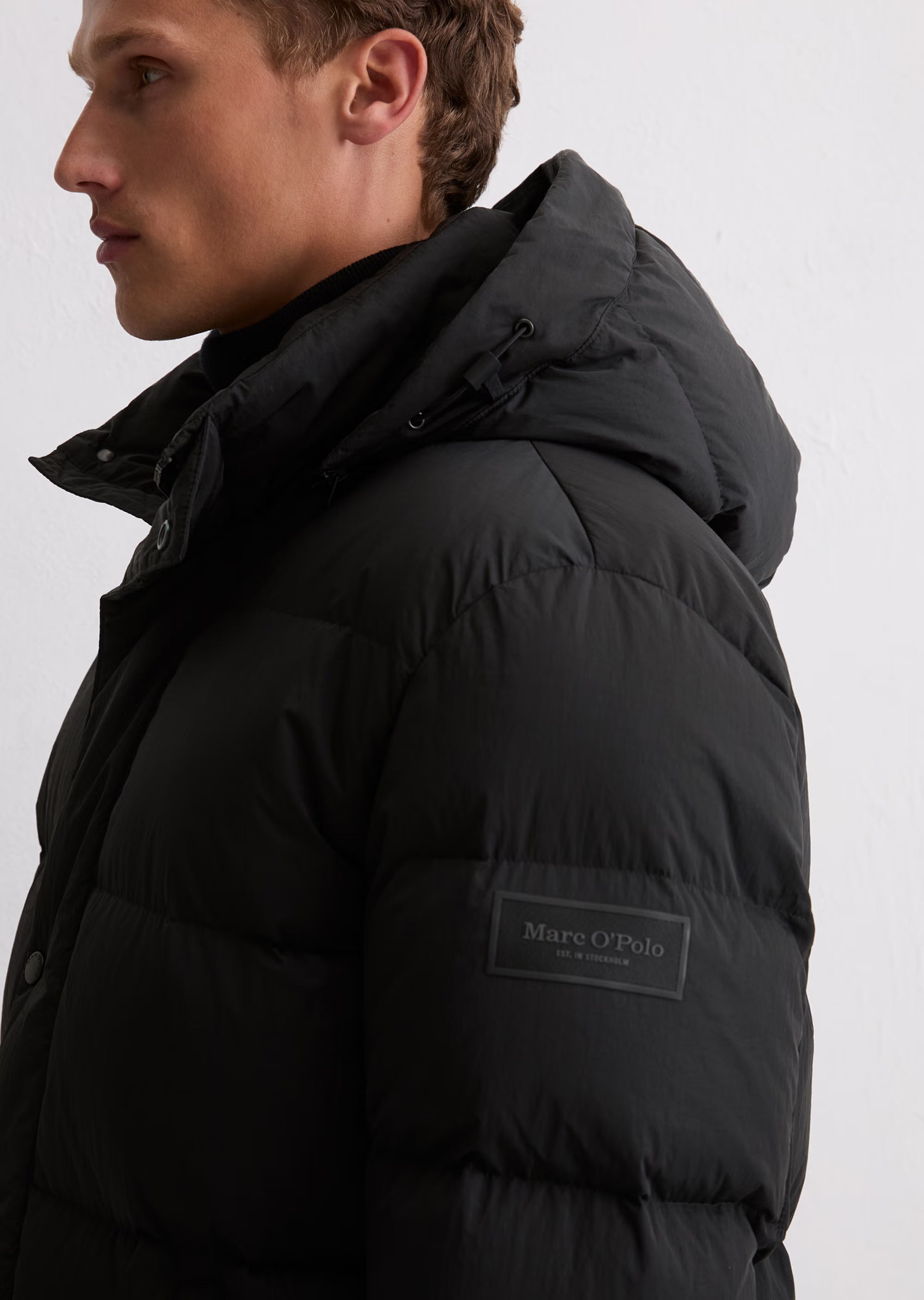 Marc O'Polo - Lange Daunenjacke mit abnehmbarer Kapuze