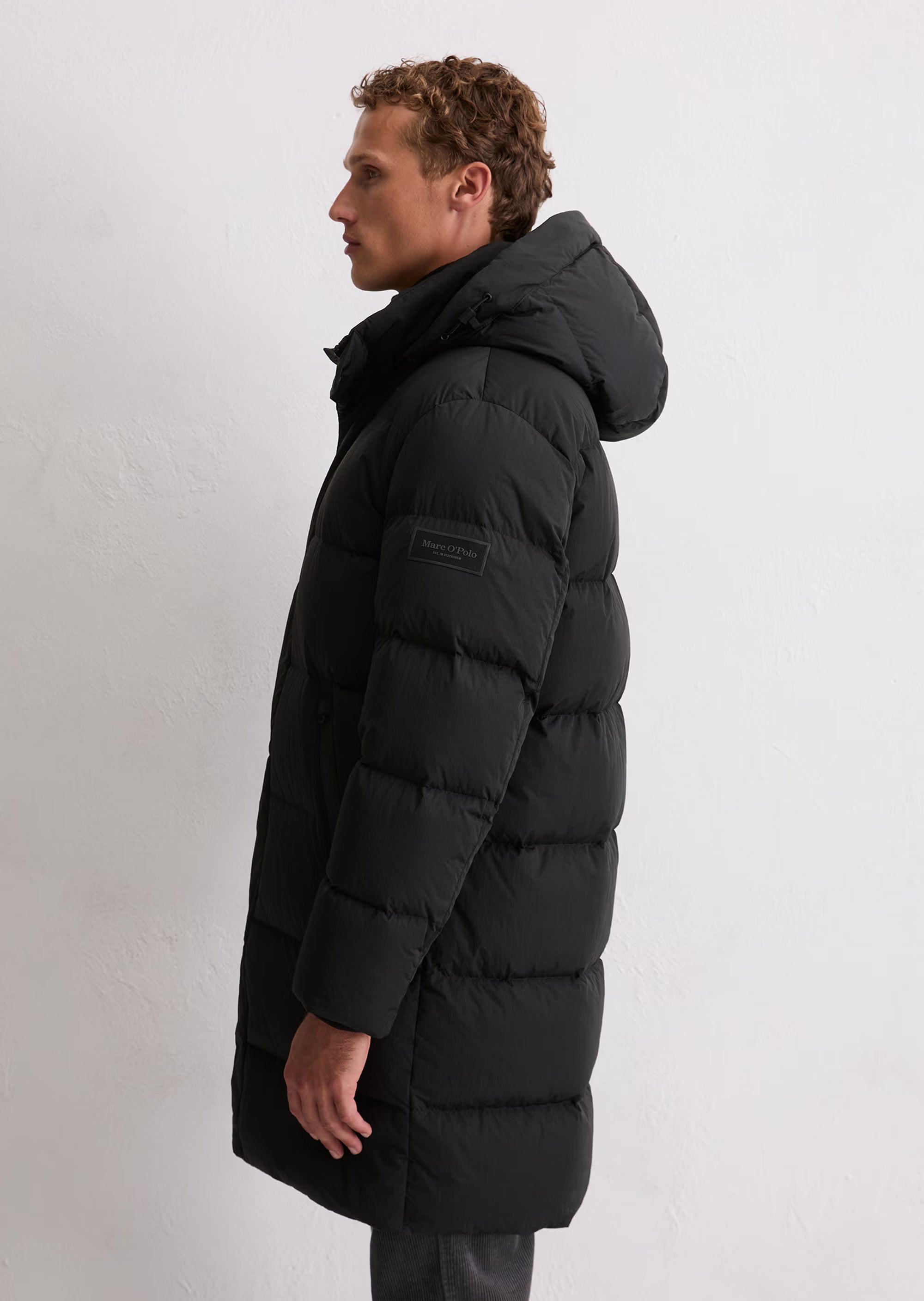 Marc O'Polo - Lange Daunenjacke mit abnehmbarer Kapuze