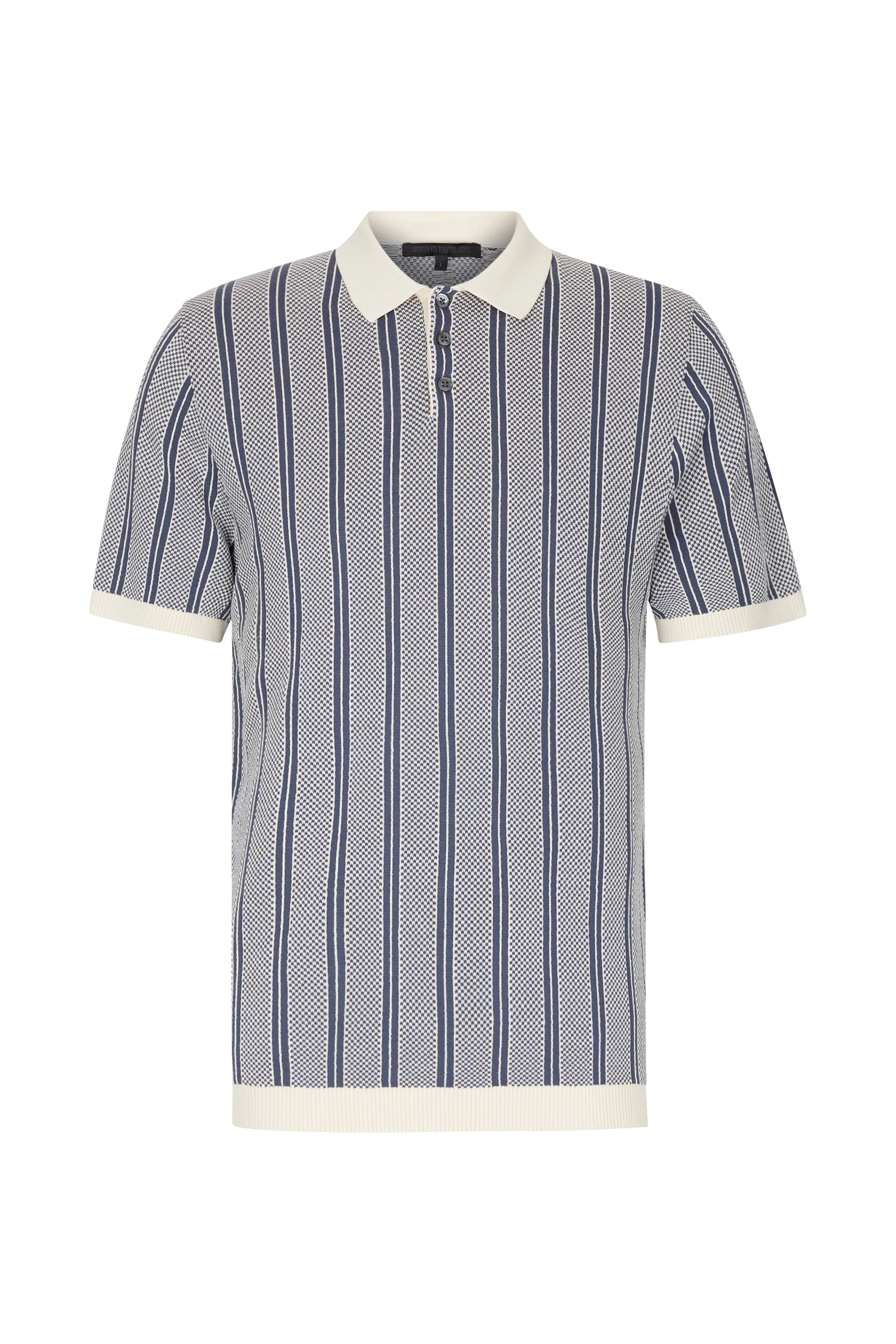 Drykorn - Polo Shirt aus leichter Strickware mit progressivem Streifen - Triton