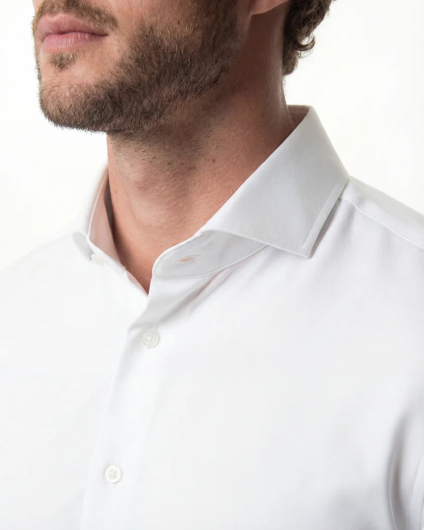 IOS - Hemd aus sehr bequemer Jerseyware - White