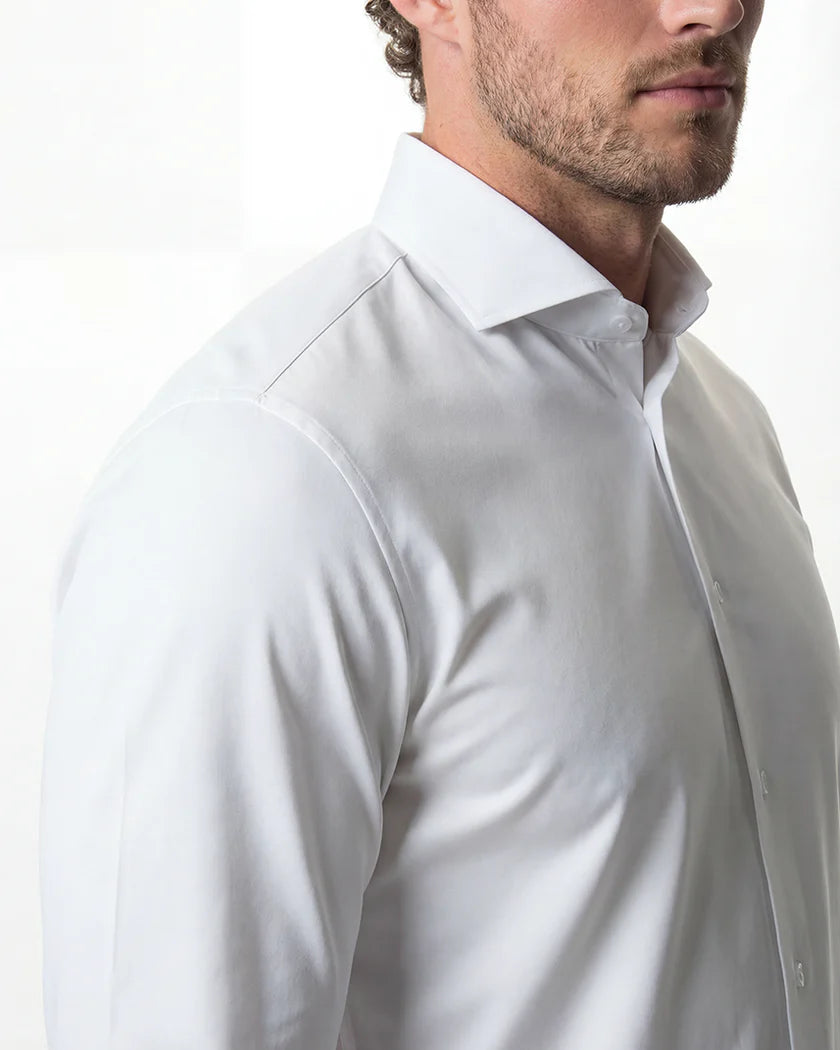 IOS - Hemd aus sehr bequemer Jerseyware - White