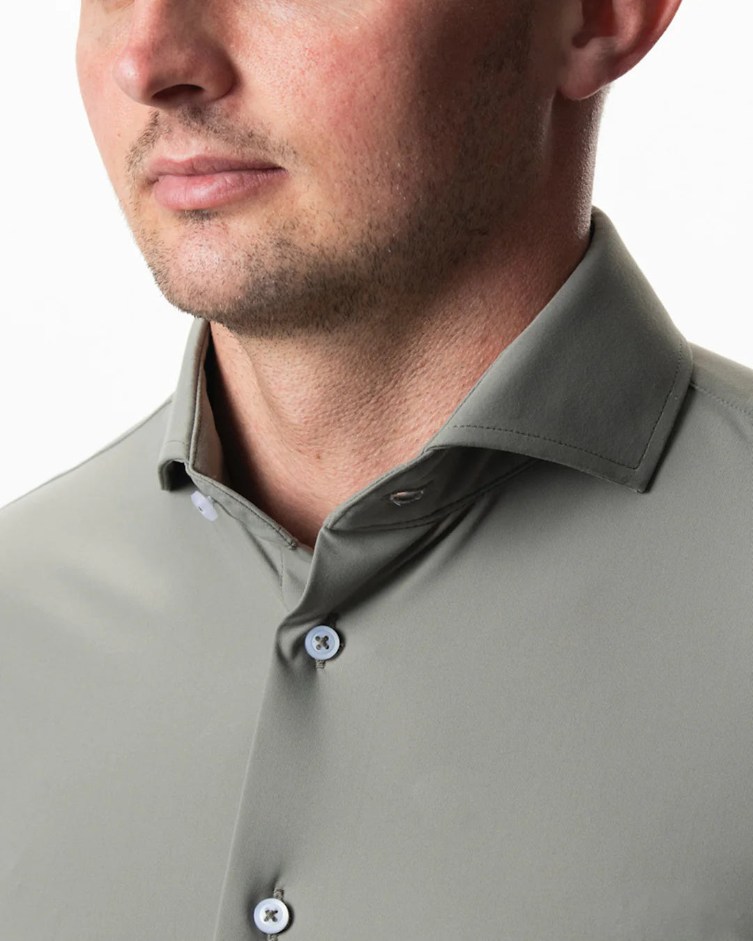 IOS - Hemd aus sehr bequemer Jerseyware - Light Khaki
