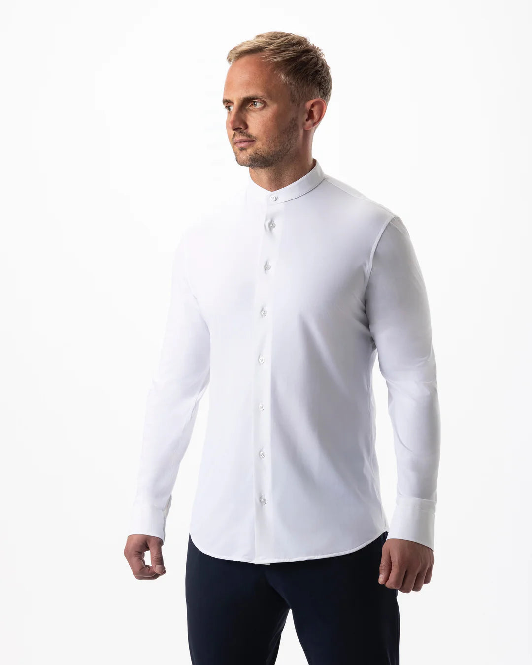 IOS - Hemd aus sehr bequemer Jerseyware - White