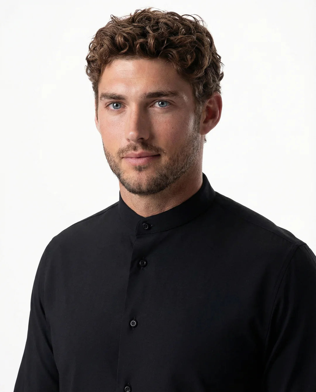 IOS - Hemd aus sehr bequemer Jerseyware - Black
