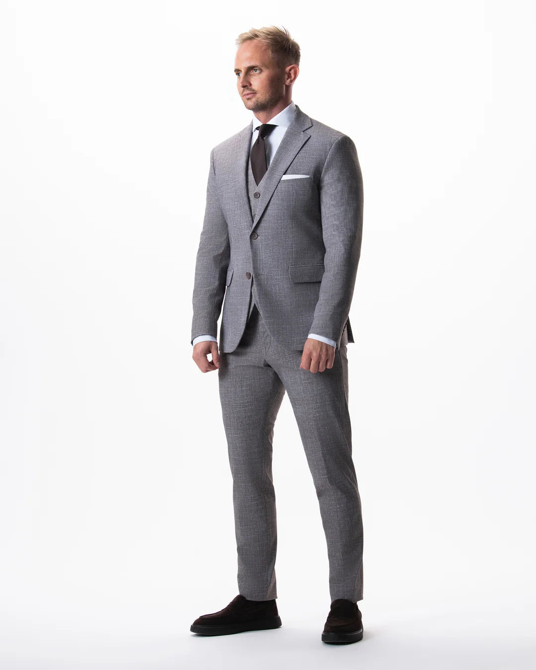 IOS - Schmale Anzughose "Classic" - Light Brown