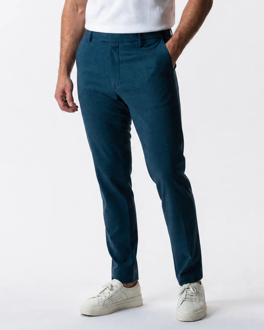 IOS - Schmale Anzughose "Classic" - Petrol Blue