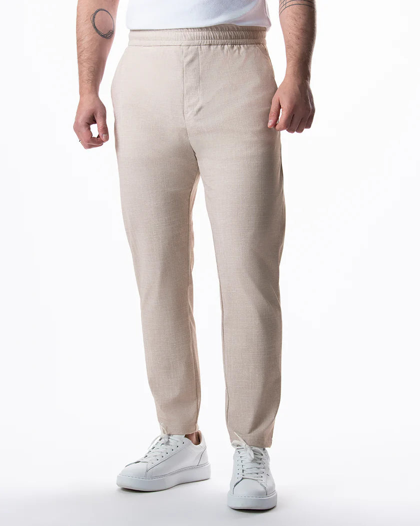 IOS - Schmale & Verkürzte Anzughose "Easy" - Beige