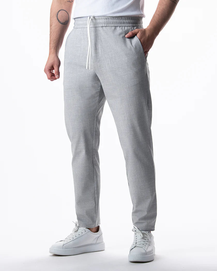 IOS - Schmale & Verkürzte Anzughose "Easy" - Light Grey