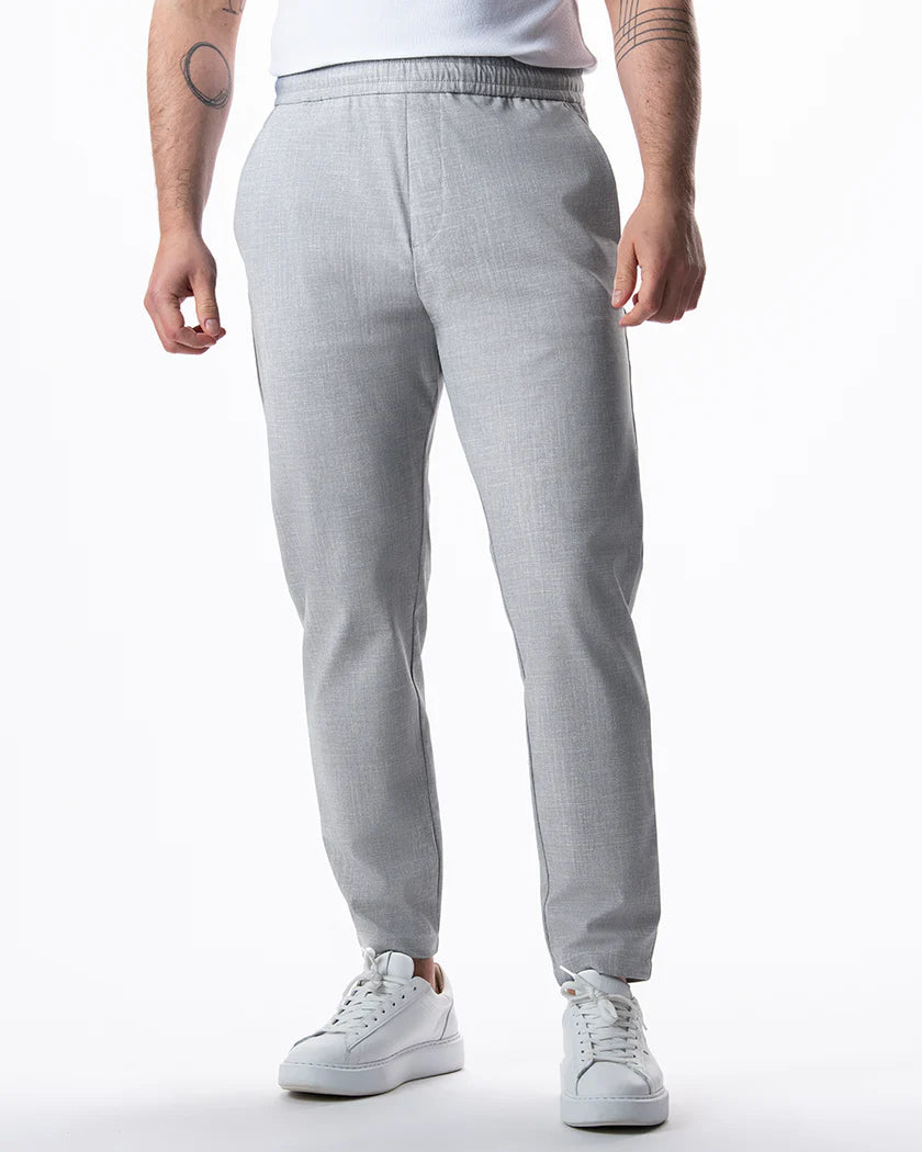 IOS - Schmale & Verkürzte Anzughose "Easy" - Light Grey