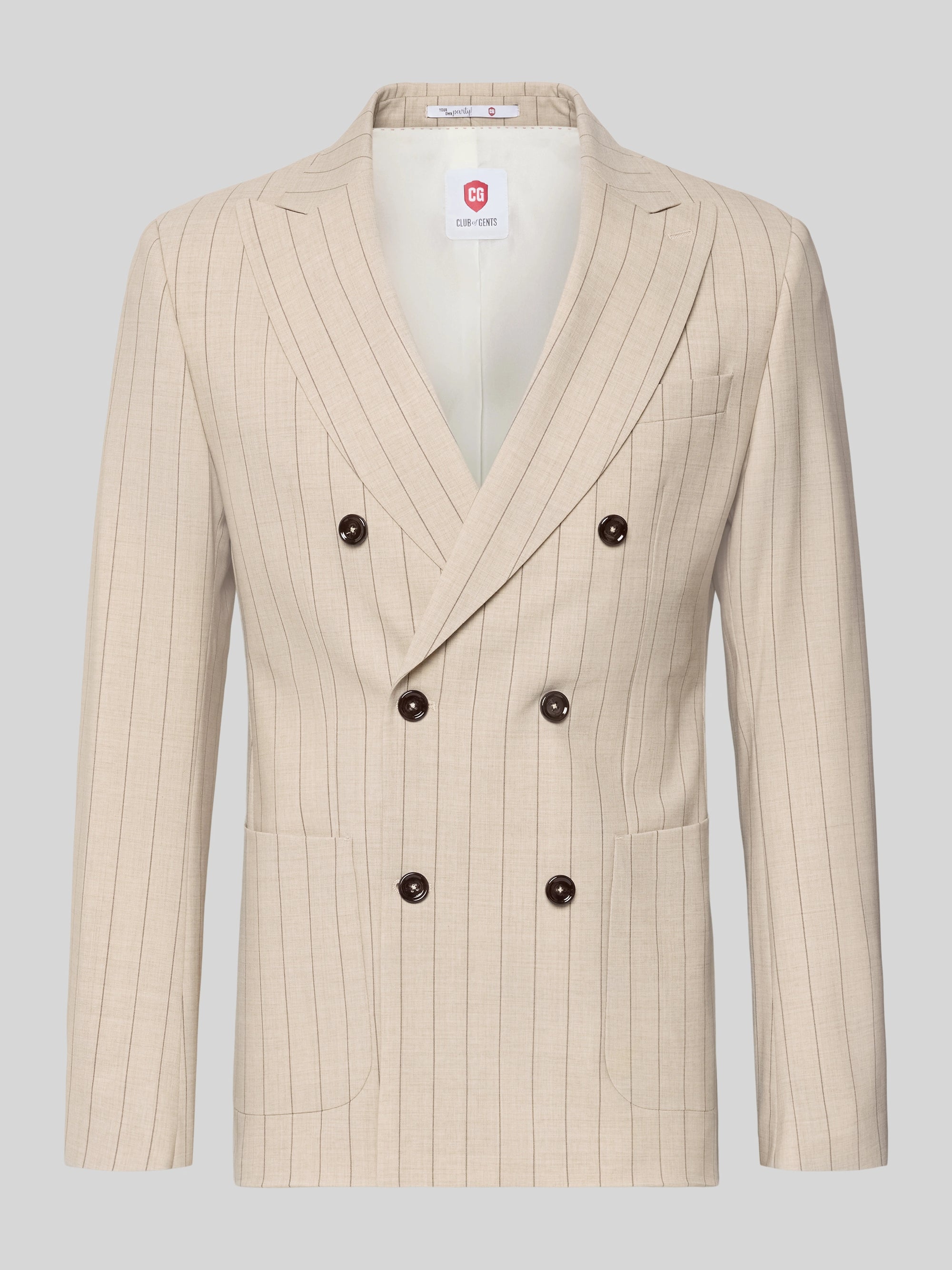 Club of Gents - Zweireiher mit italienischem Nadelstreifen - Baukasten Sakko