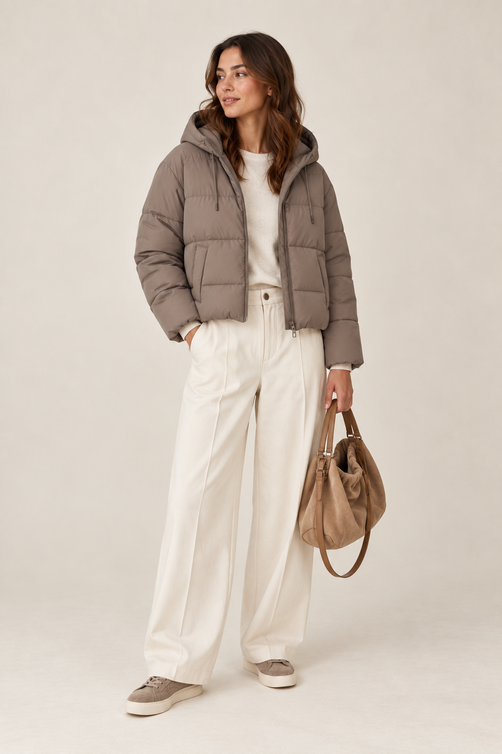 Rains - Puffer Winterjacke Cropped
