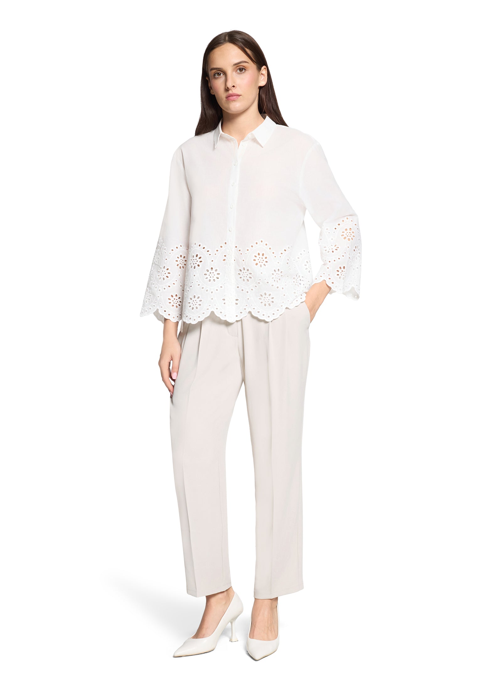 Betty Barclay - Elegante Hose 7/8 in hellem Graubeige