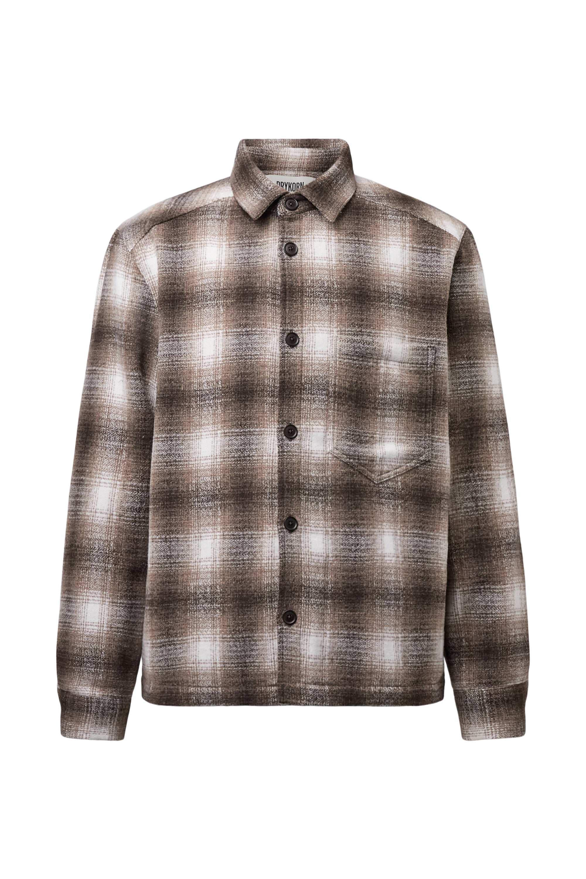Drykorn - Overshirt-Jacke mit braunem Check - Dieggo