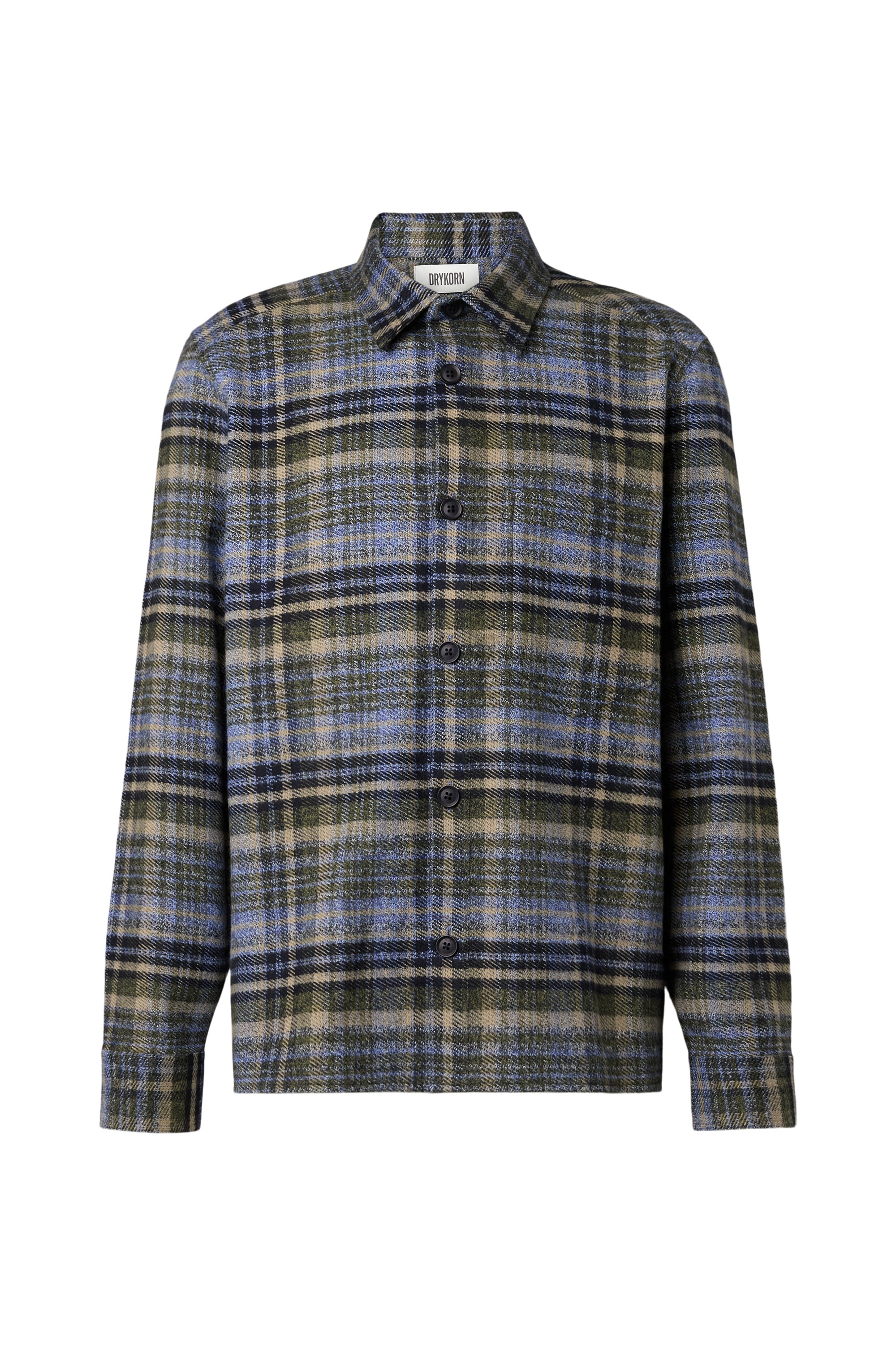 Drykorn - Overshirt mit grünem Check - Dieggo