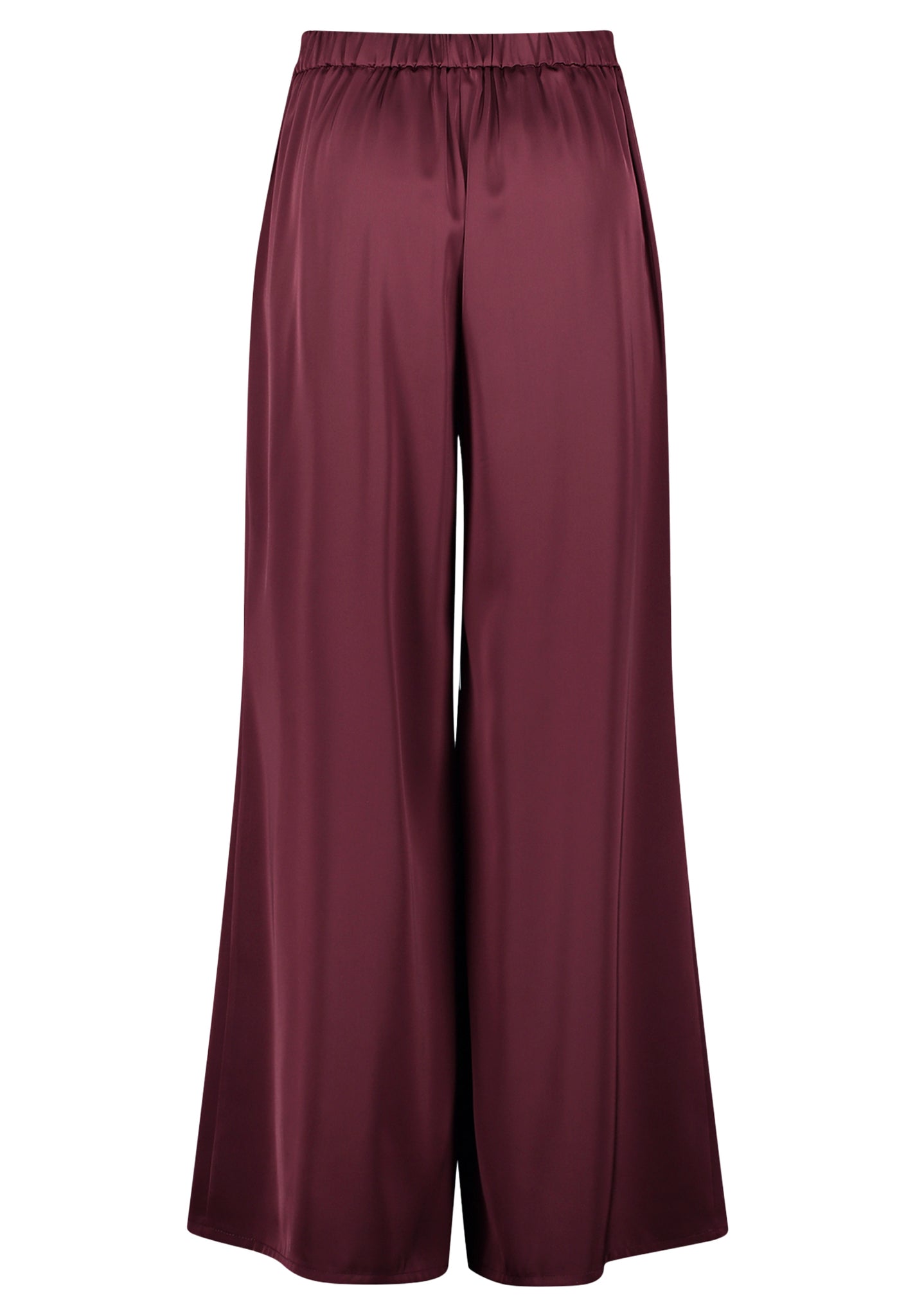 Vera Mont - Feine Satin Hose in Bordeaux